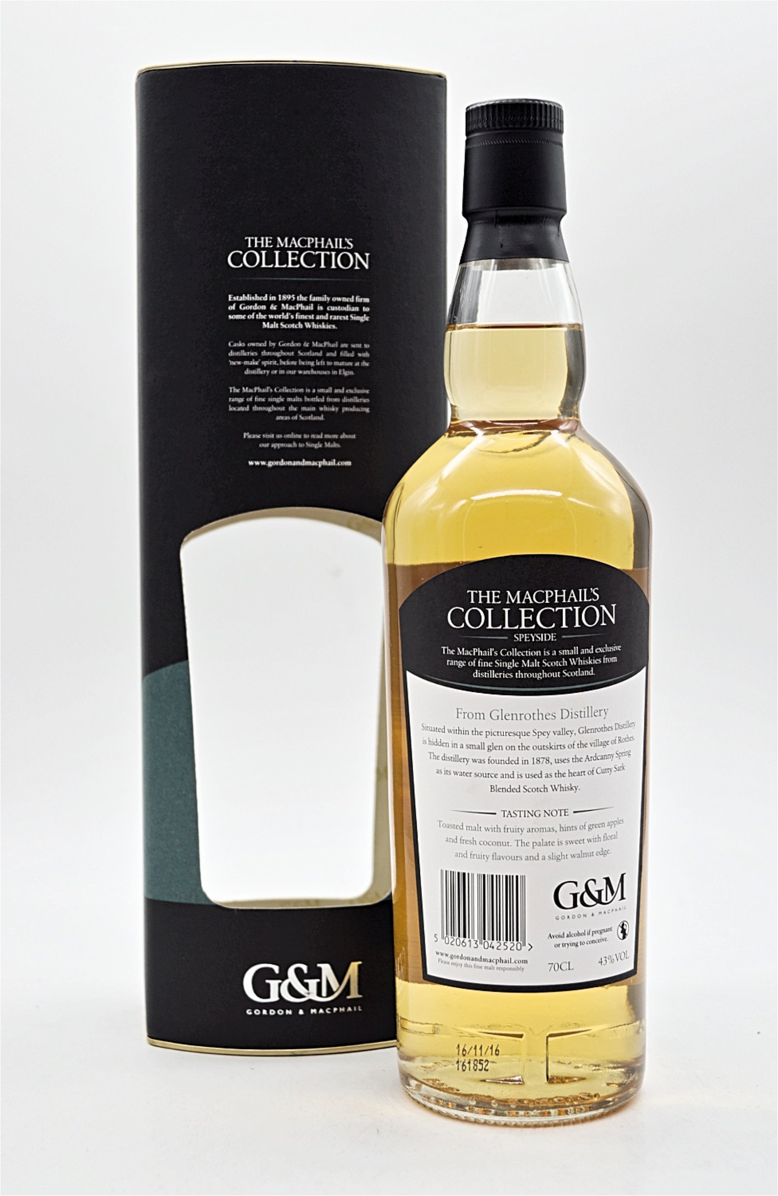 Gordon & Macphail The Macphails Collection Glenrothes Distillery 8 Jahre Single Malt Scotch Whisky