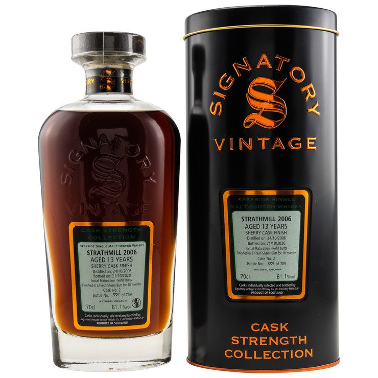 Signatory Vintage Cask Strength Collection Strathmill 2006/2020 Fass-Nr. 2 Single Malt Scotch Whisky
