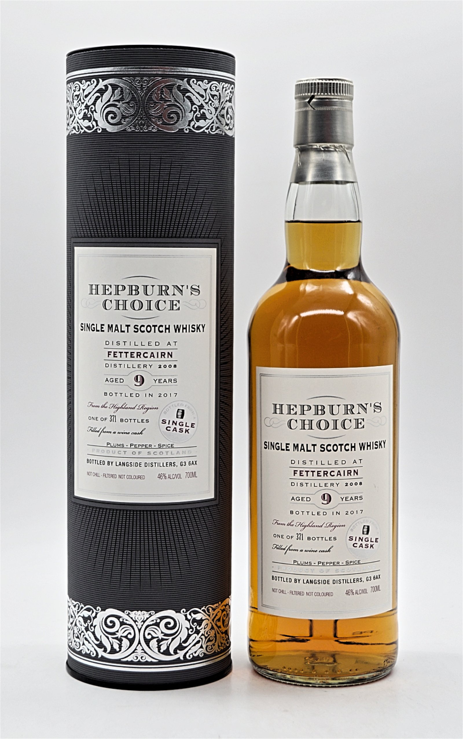 Hepburns Choice Fettercairn 9 Jahre 2008/2017 - 371 Fl. Single Malt Scotch Whisky