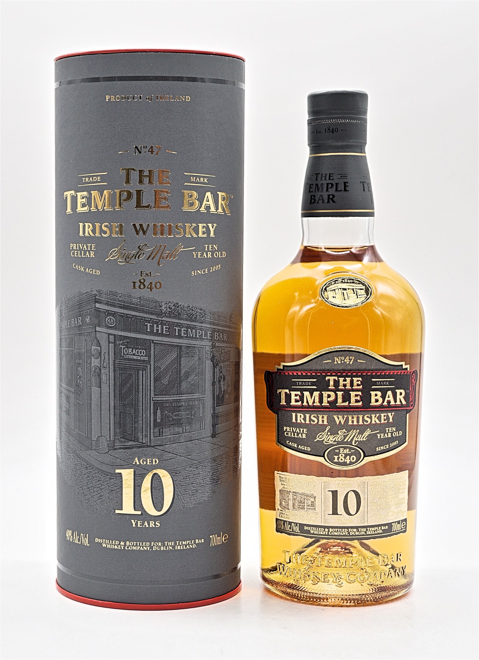 The Temple Bar 10 Jahre Single Malt Irish Whiskey