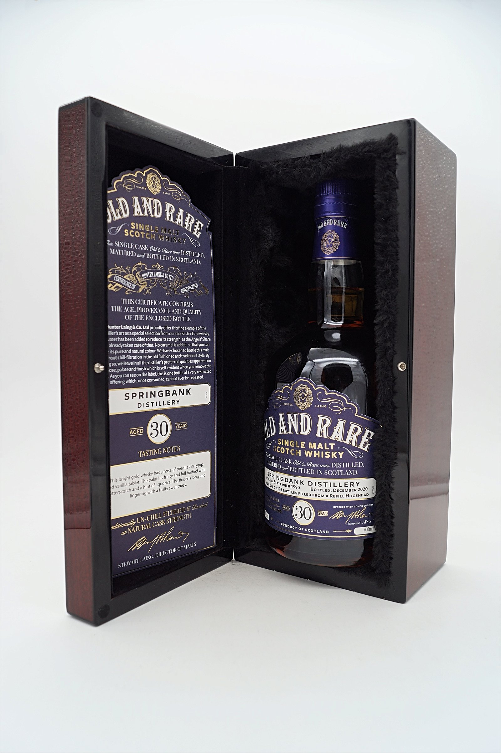 Hunter Laing 30 Jahre Springbank 1990/2020 Single Cask Cask Strength Old & Rare Single Malt Scotch Whisky 