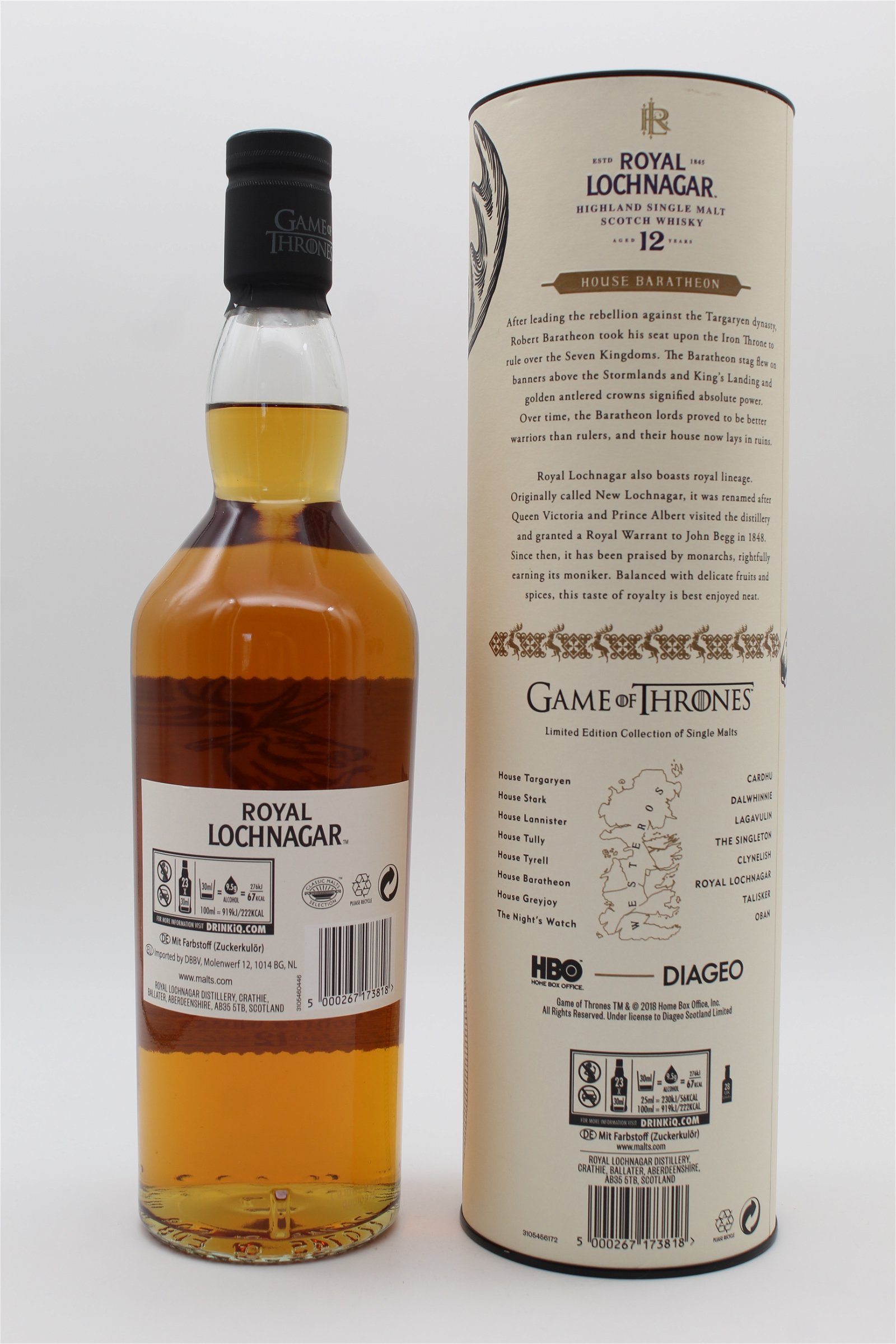 Royal Lochnagar 12 Jahre House Baratheon Game of Thrones Limited Edition Single Malt Scotch Whisky