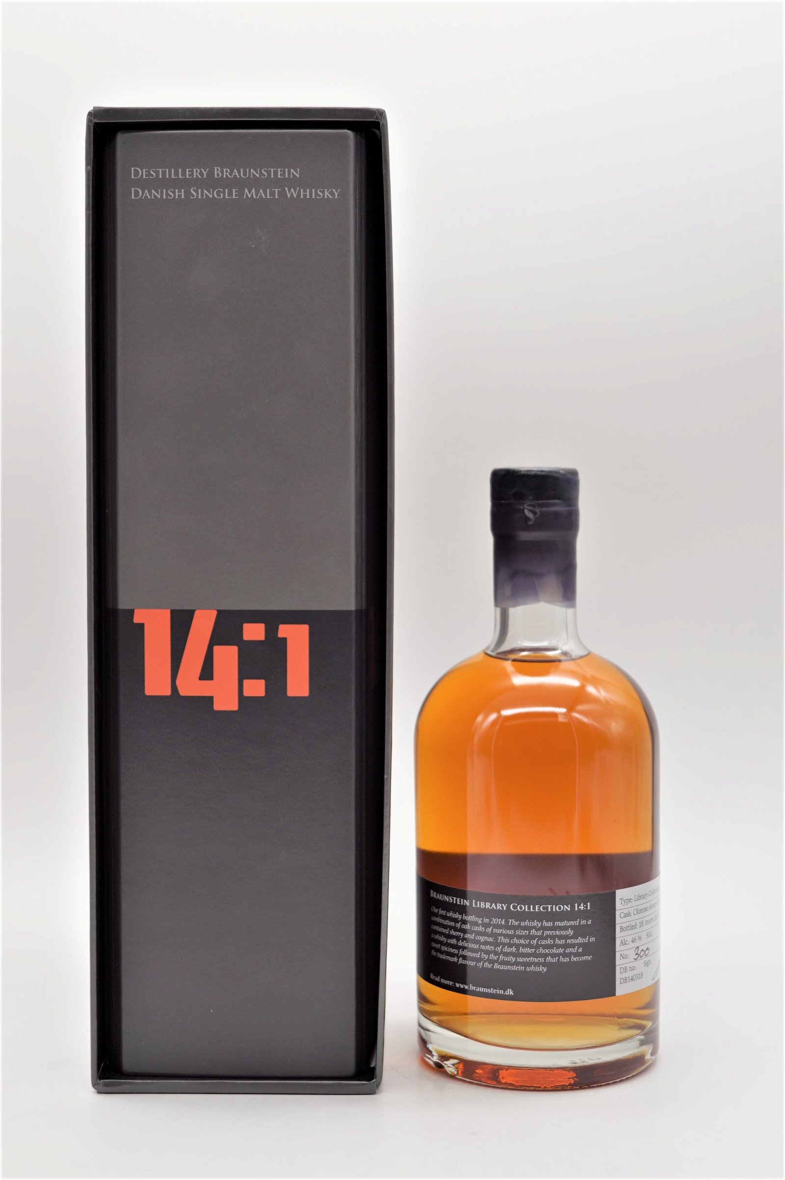 Braunstein Libary Collection 14:1 Dansk Single Malt Whisky