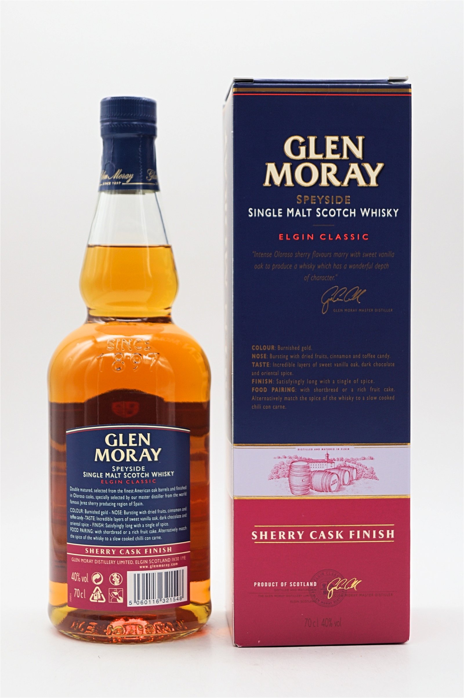 Glen Moray Elgin Classic Sherry Cask Finish Single Malt Scotch