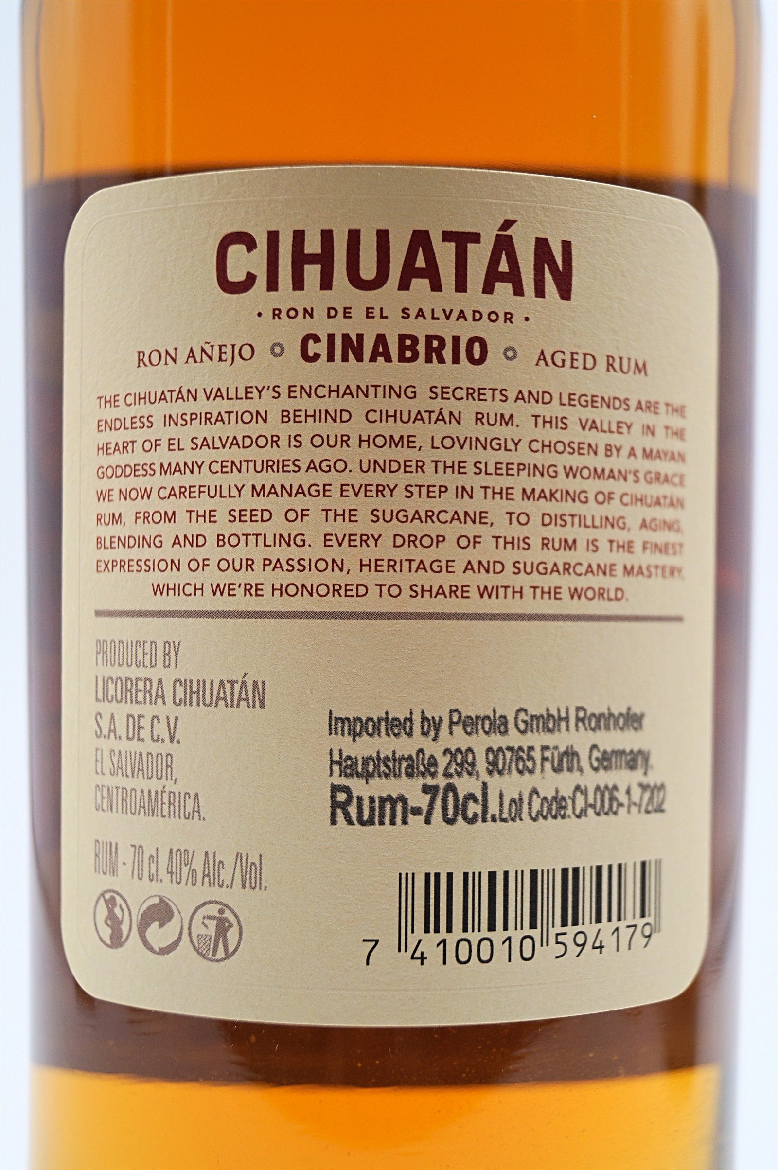 Ron Cihuatan 12 Jahre Cinabrio Rum