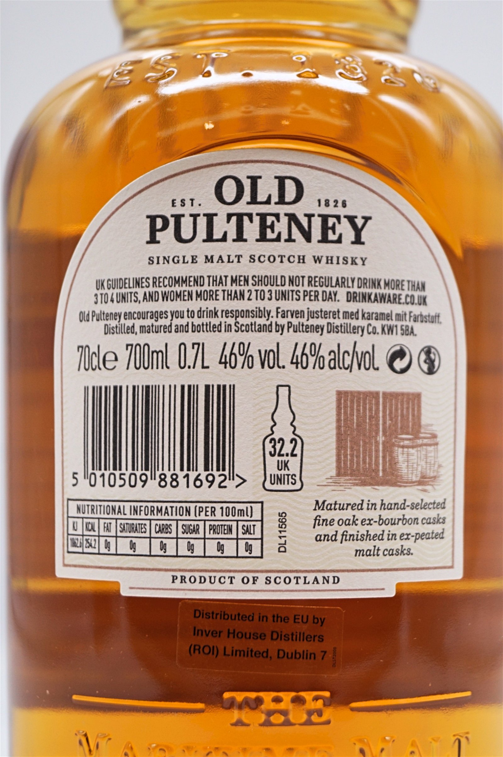 Old Pulteney Huddart Single Malt Scotch Whisky Fine Oak