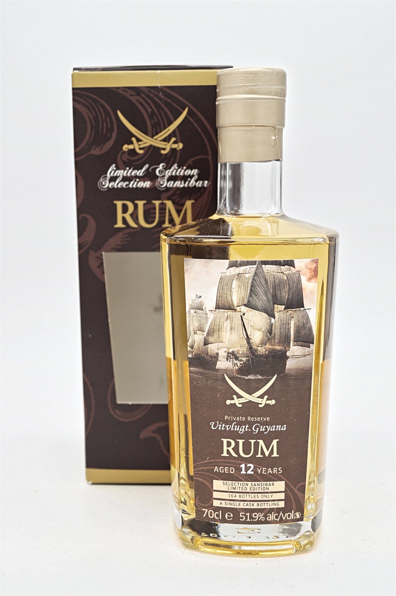 Sansibar Whisky 12 Jahre Uitvlugt Guyana 2007/2019 Private Reserve Rum 