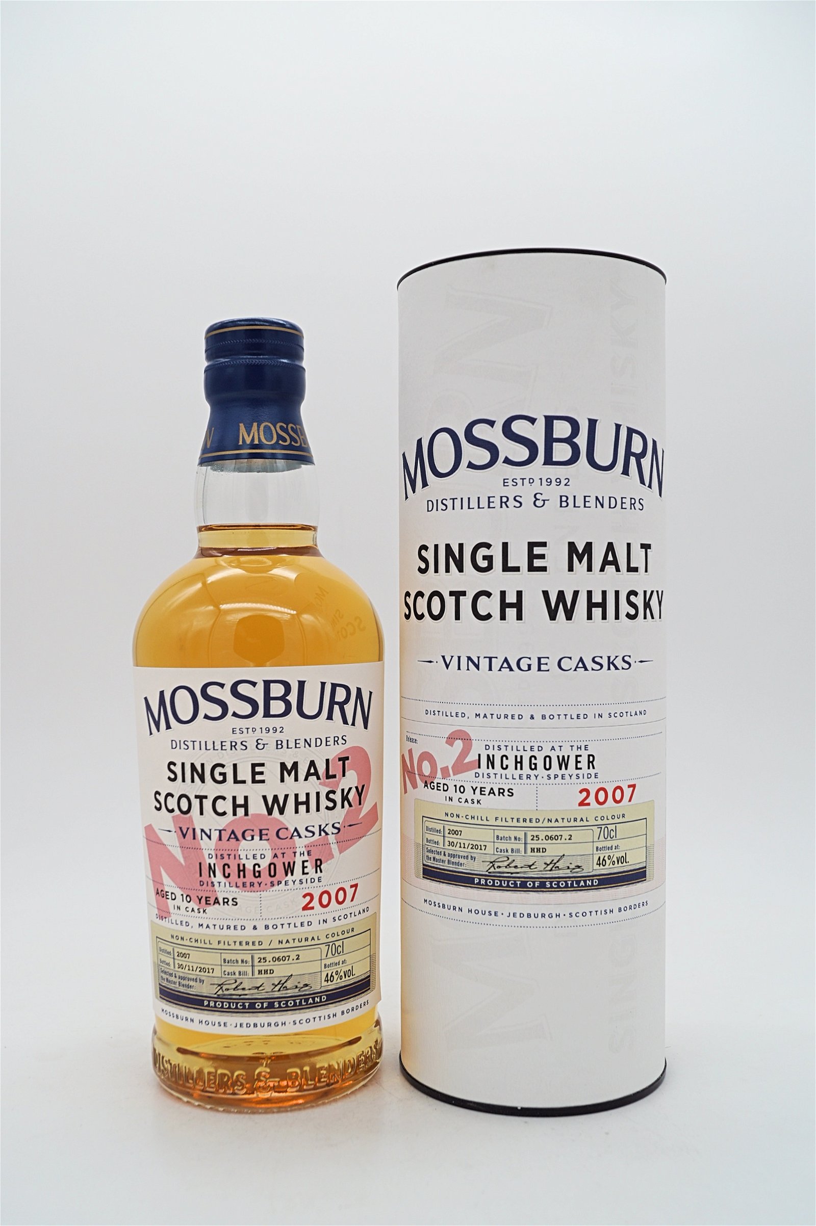 Mossburn 10 Jahre Inchgower Vintage Cask Nr 2 Single Malt Scotch Whisky