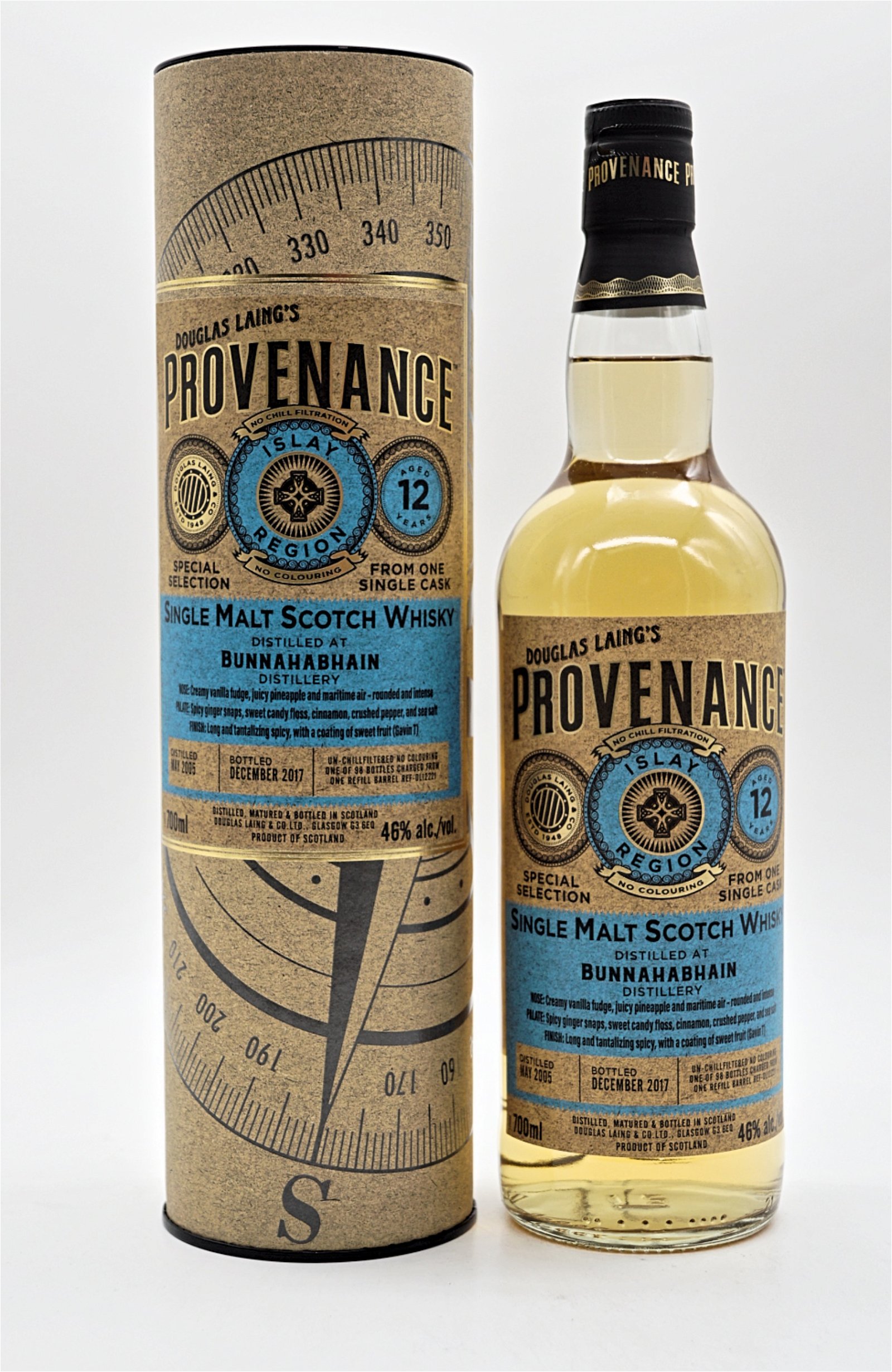 Provenance Bunnahabhain Distillery 12 Jahre 2005/2017 98 Fl. Single Cask Single Malt Scotch Whisky