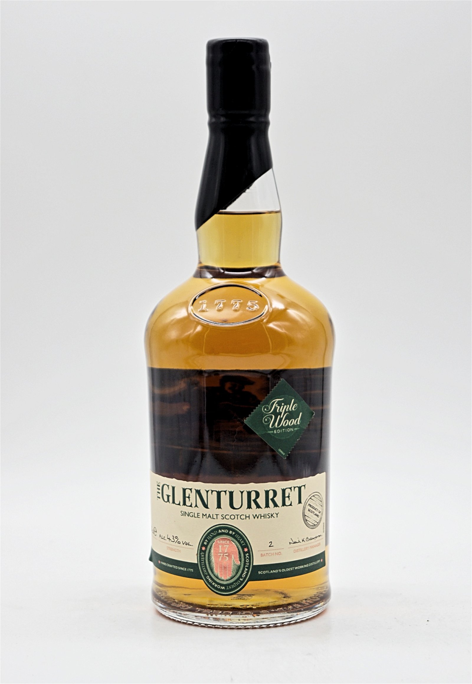 The Glenturret Triple Wood Edition Batch 2 Single Malt Scotch Whisky Geschenkverpackung