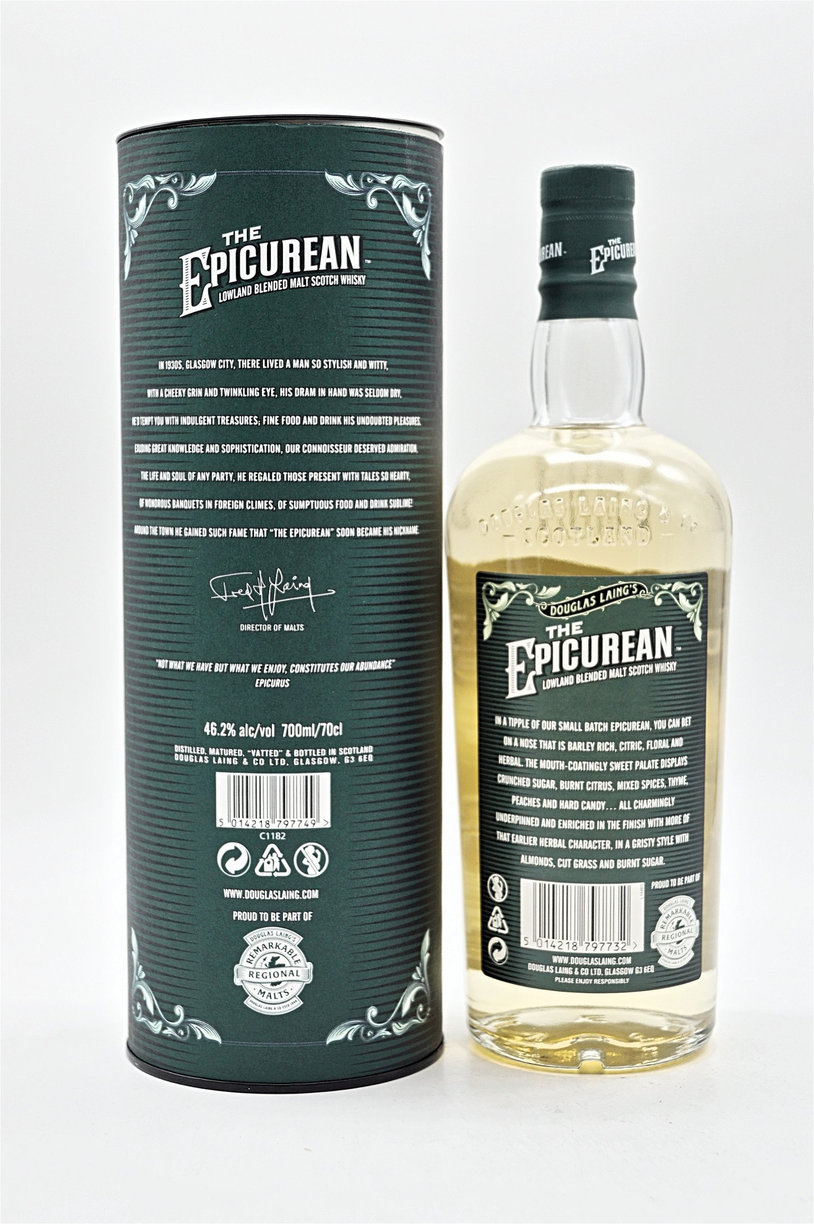 The Epicurean Lowland Blended Malt Scotch Whisky