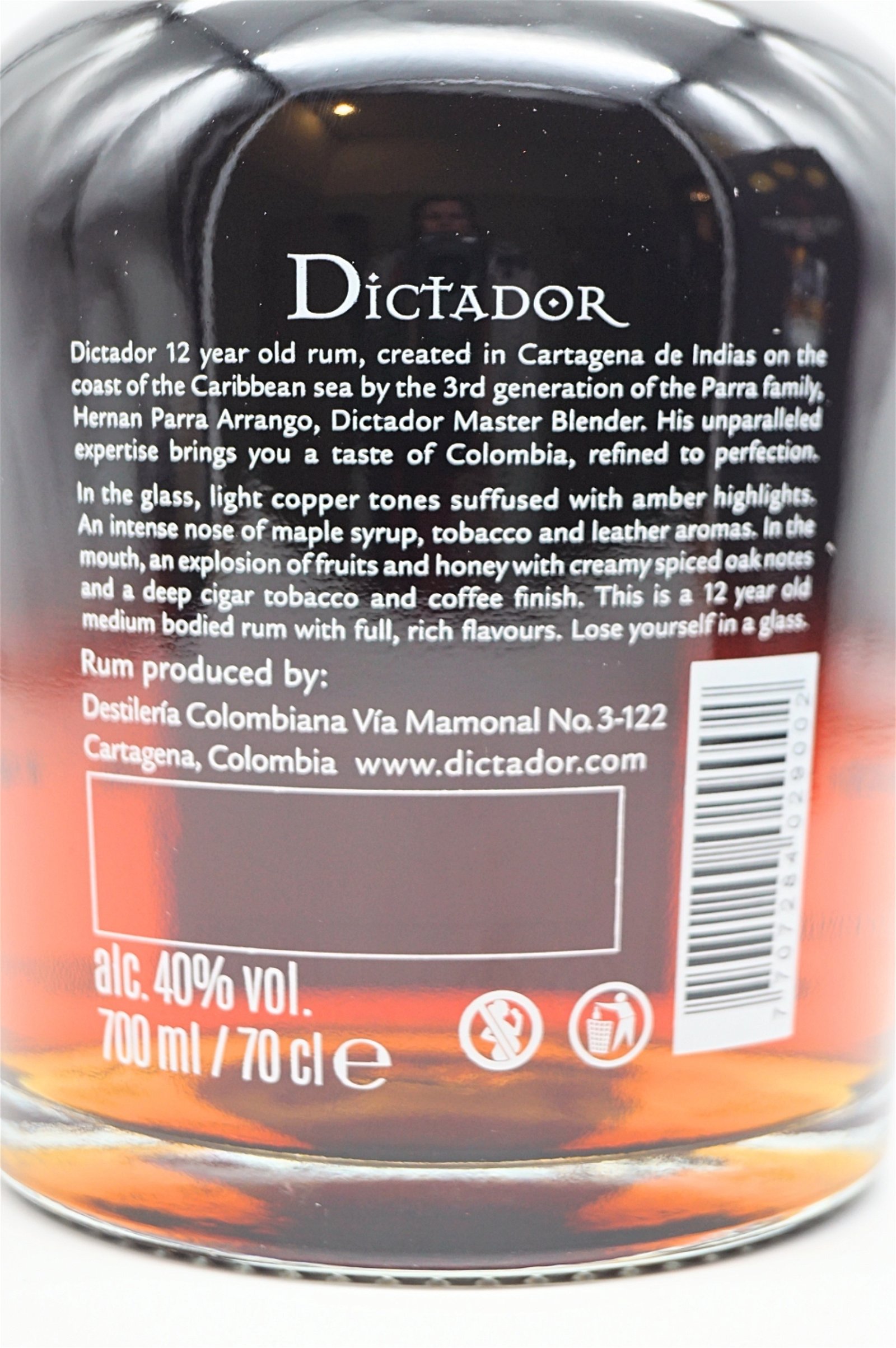 Dictador 12 Jahre Ultra Premium Reserve Columbian Aged Rum