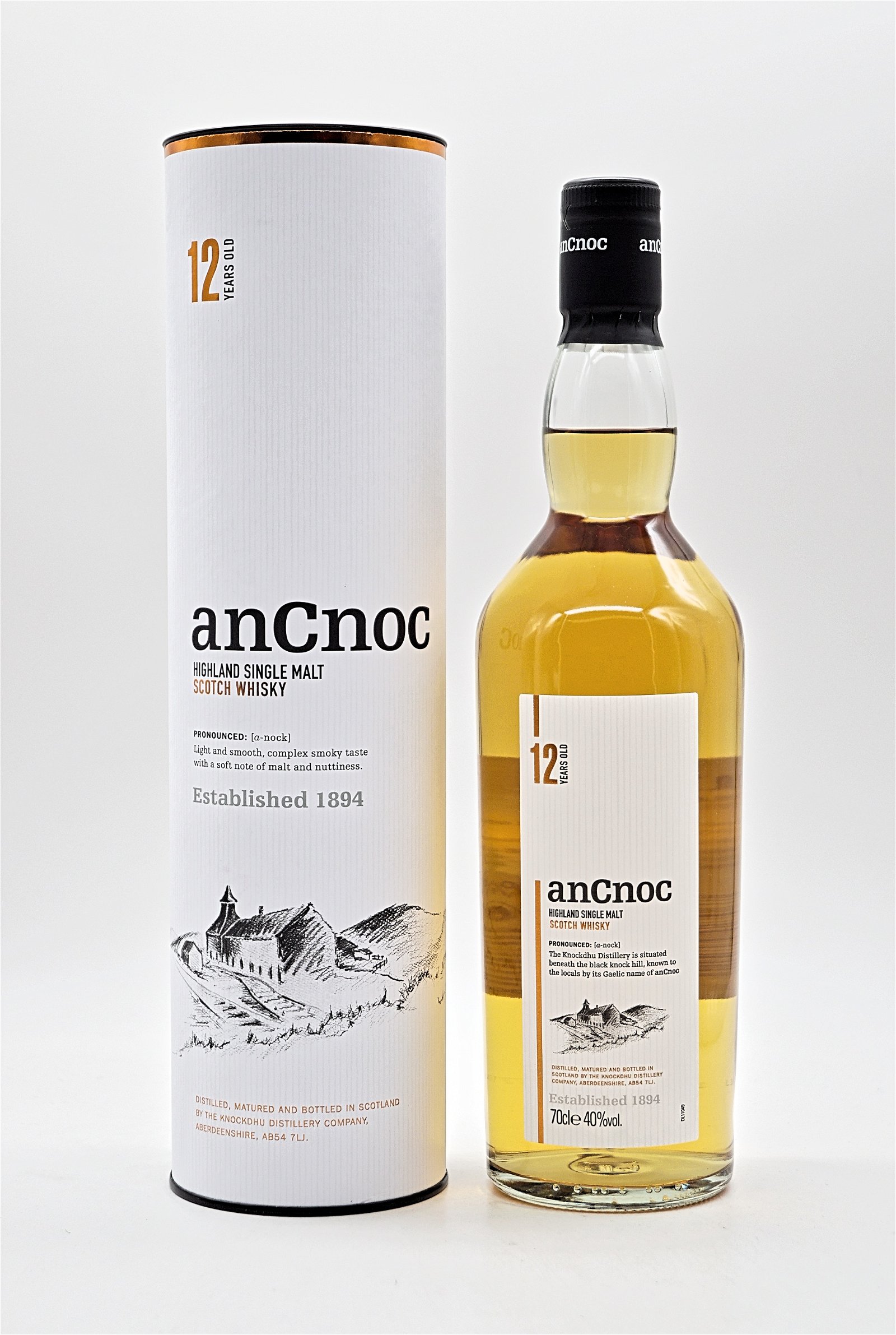 Ancnoc 12 Jahre Highland Single Malt Scotch Whisky