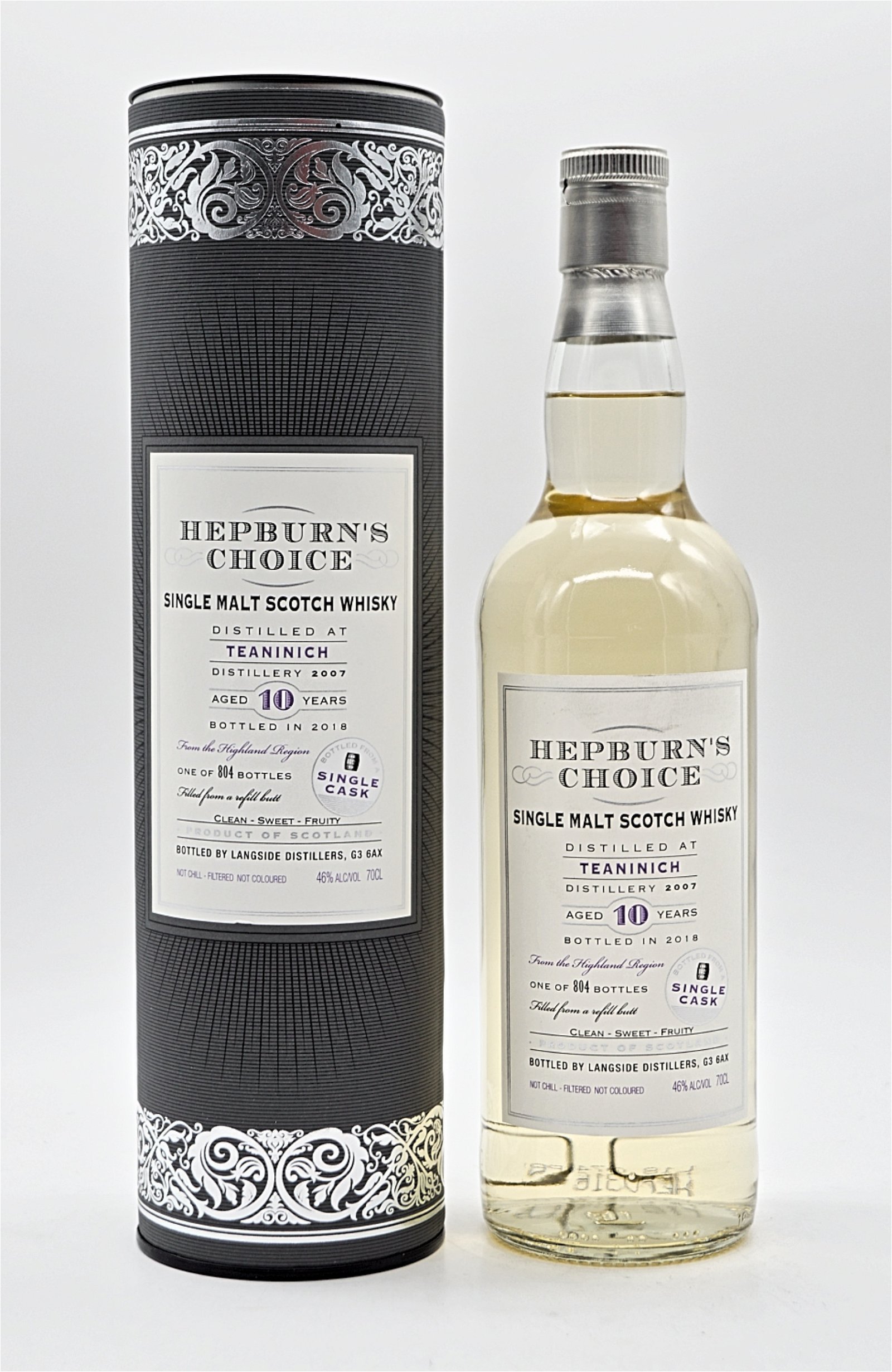 Hepburns Choice Teaninich 10 Jahre 2007/2018 - 804 Fl. Single Malt Scotch Whisky
