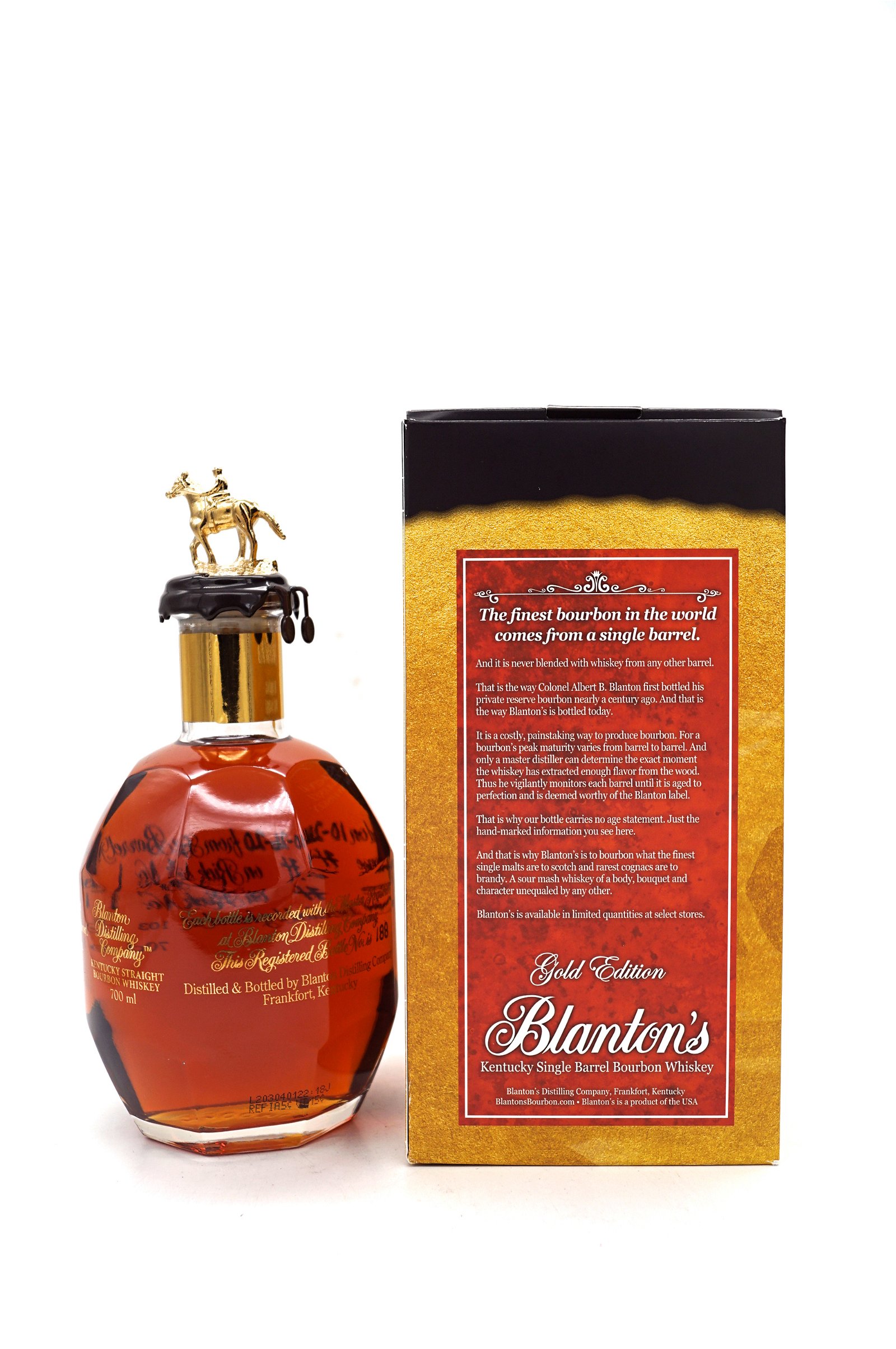 Blantons Gold Edition The Original Single Barrel Bourbon Whiskey