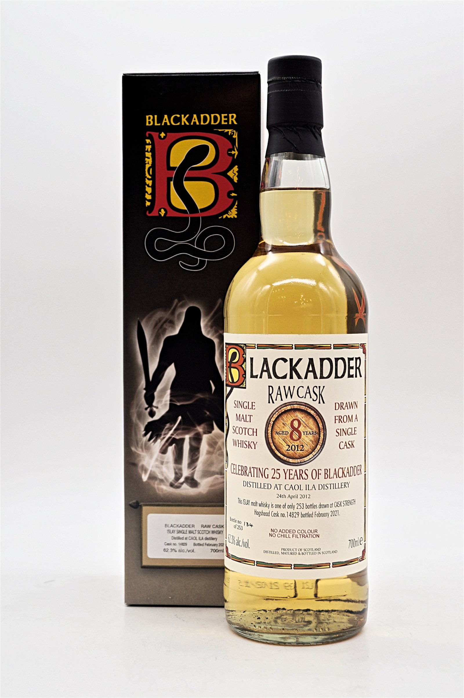 Blackadder 8 Jahre Caol Ila Raw Cask No 14829 Islay Single Malt Scotch Whisky