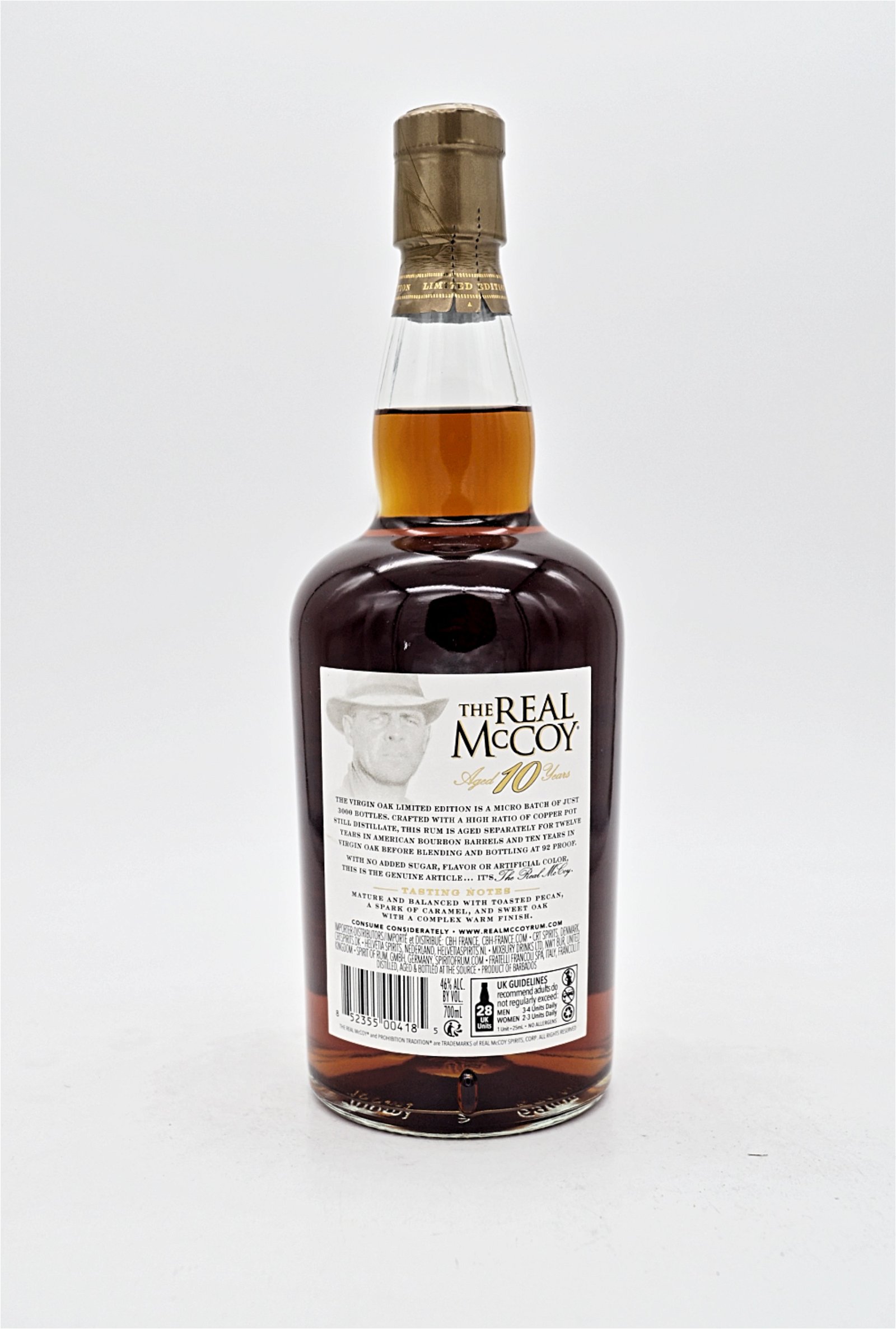 The Real Mc Coy 10 Jahre Virgin Oak Bourbon Cask Limited Edition Rum