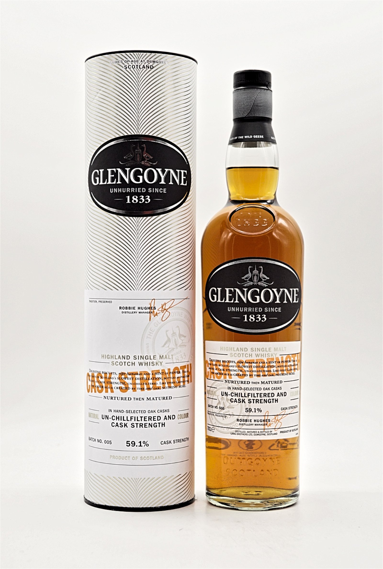 Glengoyne Un-Chillfiltered and Cask Strength Highland Single Malt Scotch Whisky