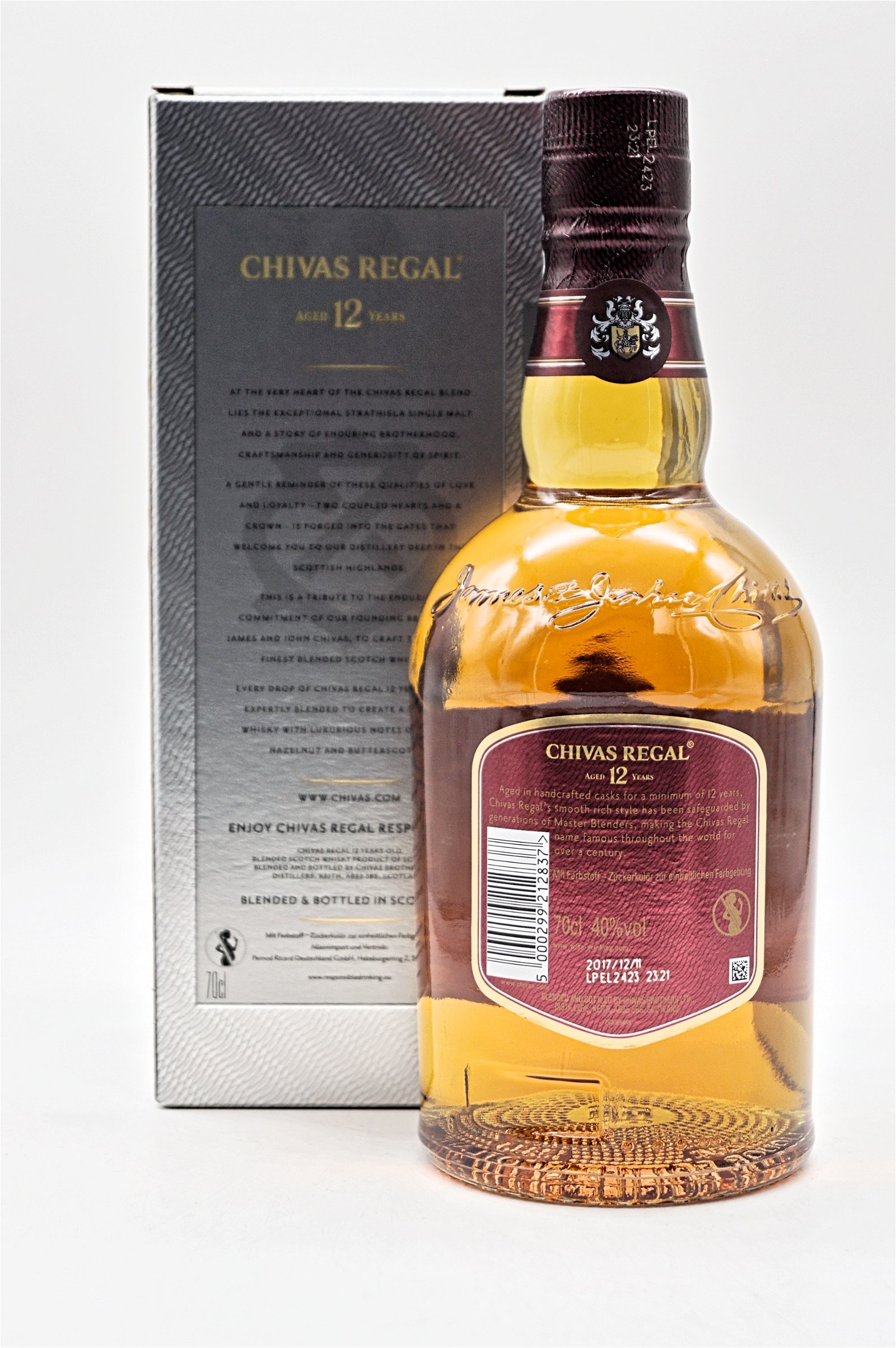 Chivas Regal 12 Jahre Blended Scotch Whisky in Geschenkverpackung