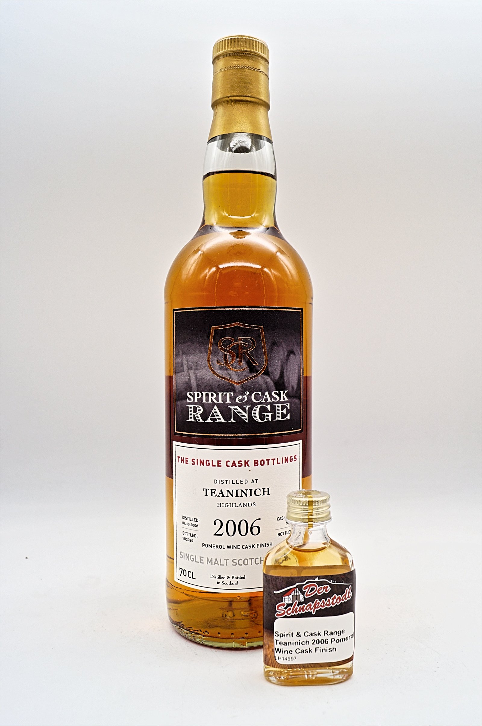 Spirit & Cask Range Teaninich 2006 Pomerol Wine Cask Finish Single Malt Scotch Whisky Sample 20 ml