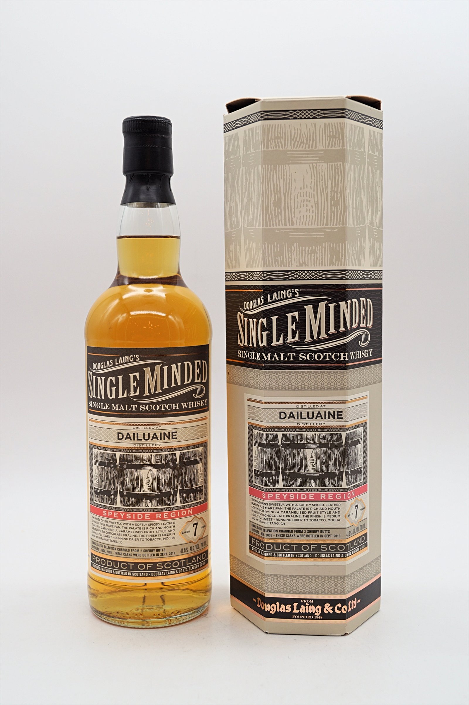 Douglas Laing Single Minded 7 Jahre Dailuaine Speyside Single Malt Scotch Whisky