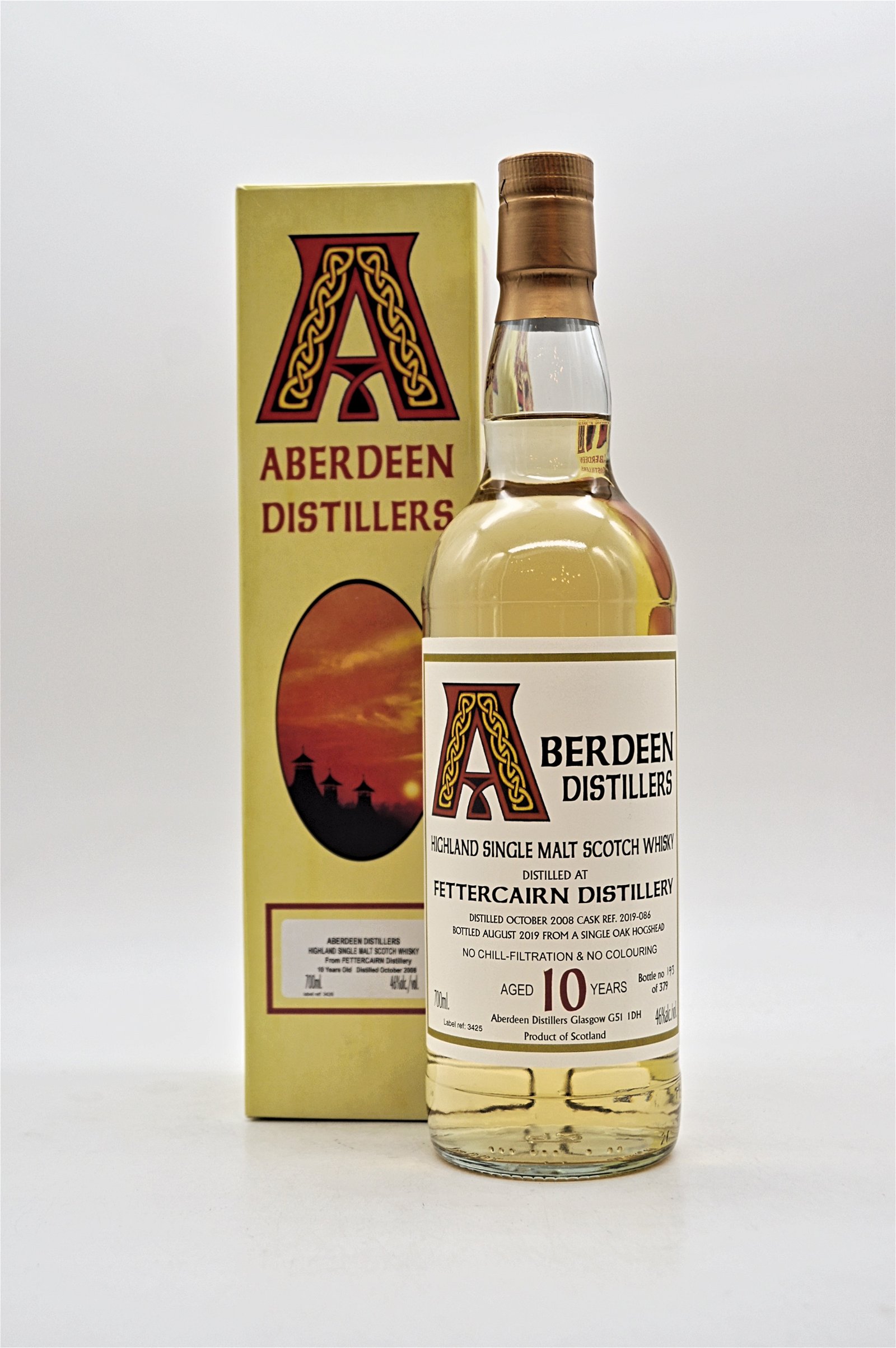 Aberdeen Distillers 10 Jahre Fettercairn Cask Ref 2019-086 Highland Single Malt Scotch Whisky