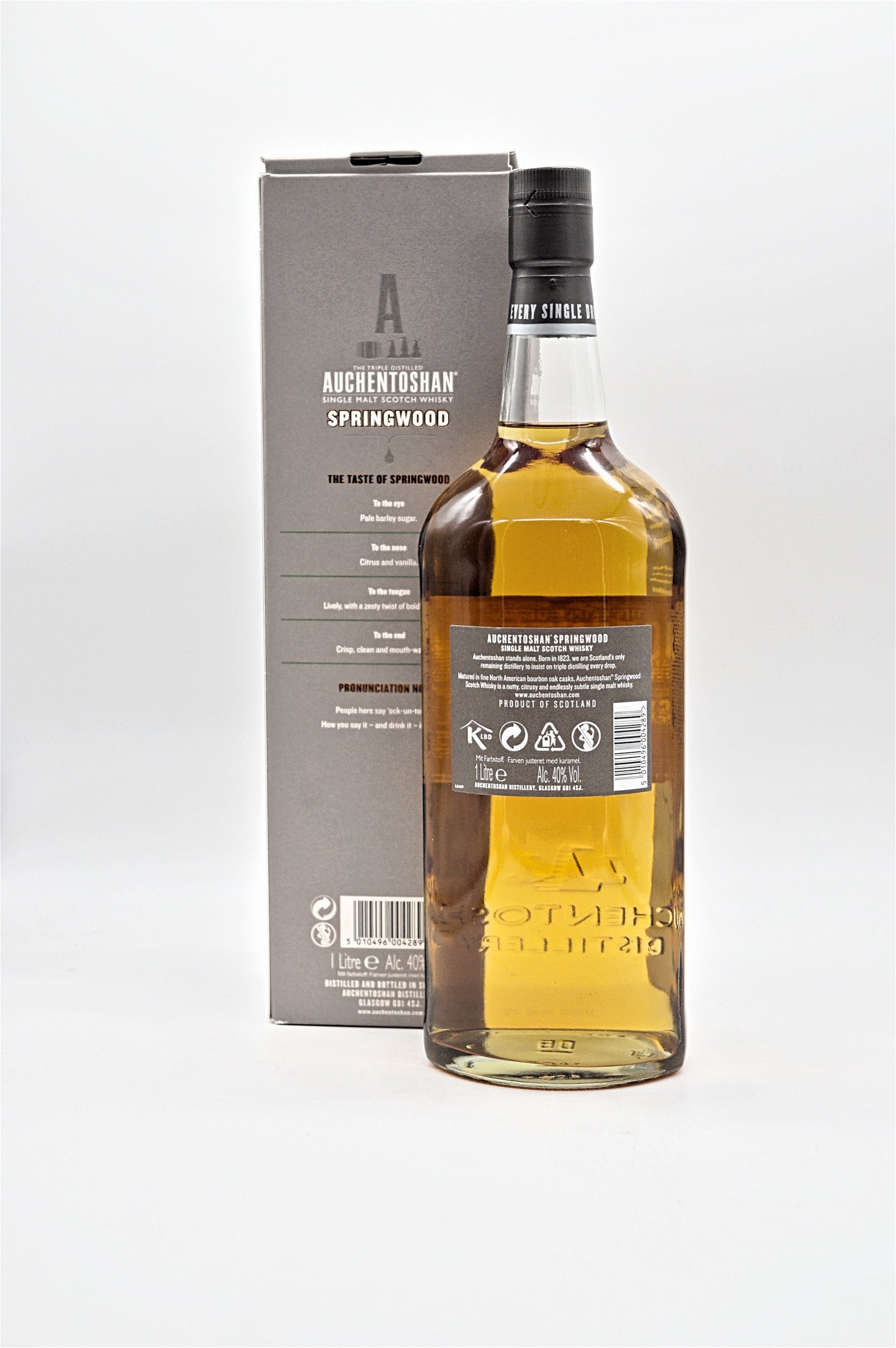 Auchentoshan Springwood Single Malt Scotch Whisky