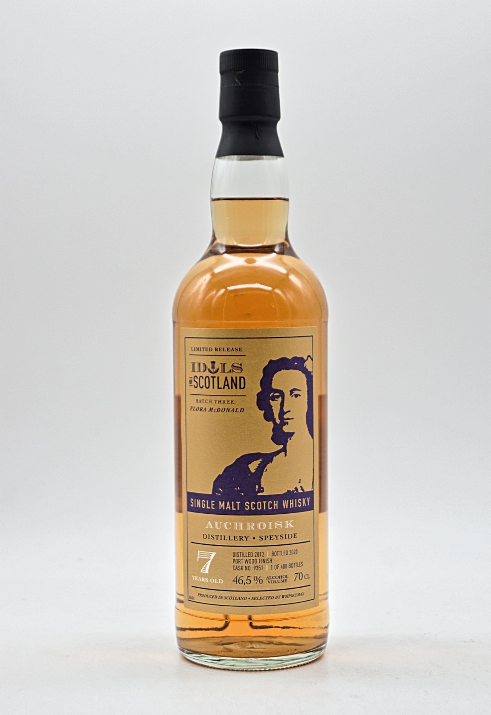 Idols of Scotland 7 Jahre Auchroisk Distillery Portwood Cask Finish 480 Fl. Single Malt Scotch Whisky 