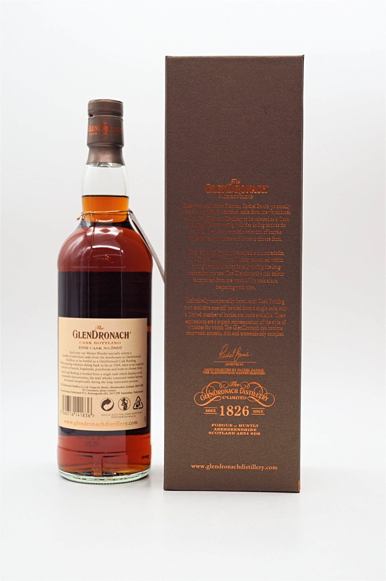 GlenDronach 1992/2020 27 Jahre Port Pipe No. 5897 Bacht 18 Single Malt Scotch Whisky