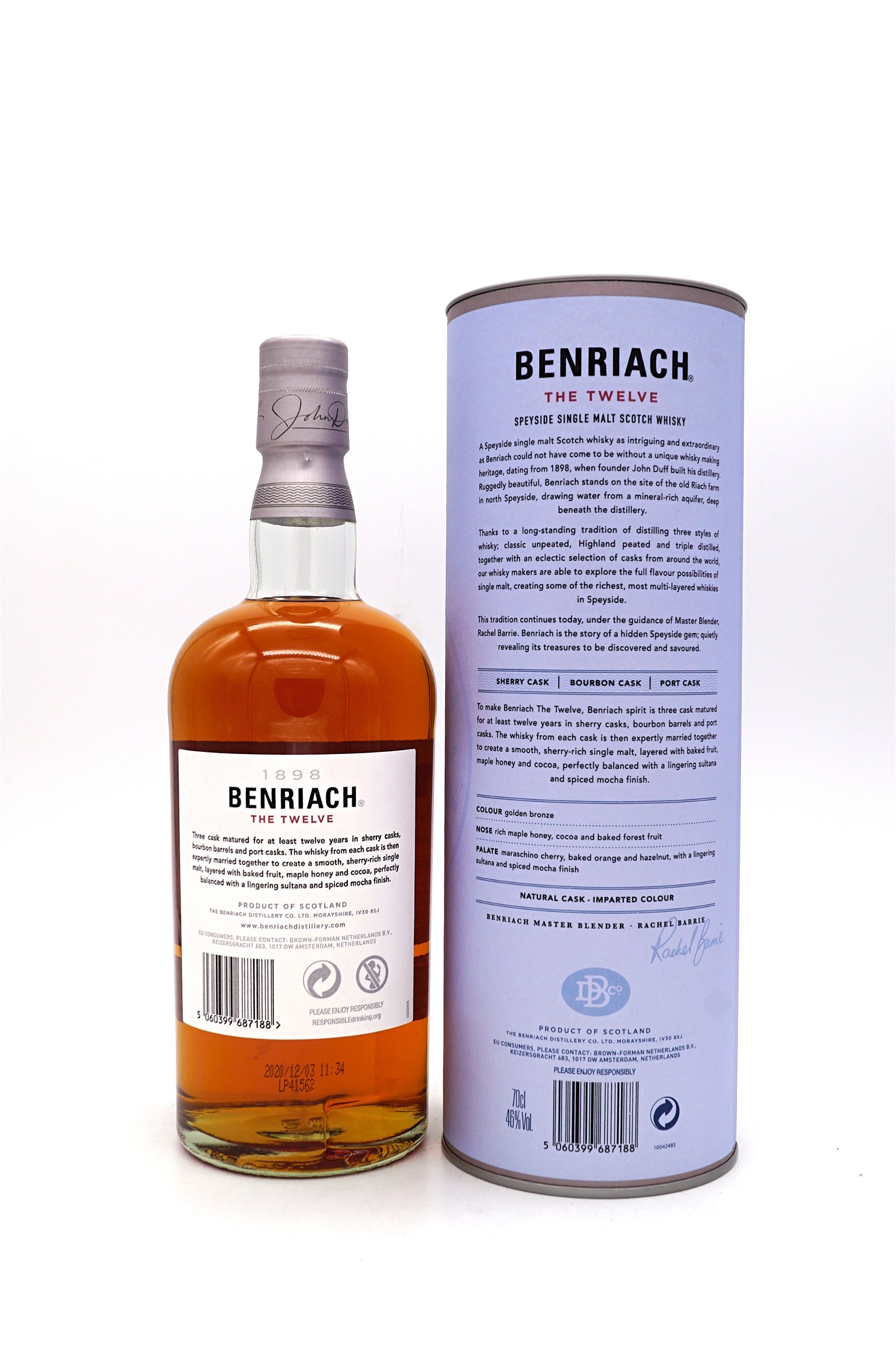 BenRiach 12 Jahre The Twelve Three Cask Matured Speyside Single Malt Scotch Whisky
