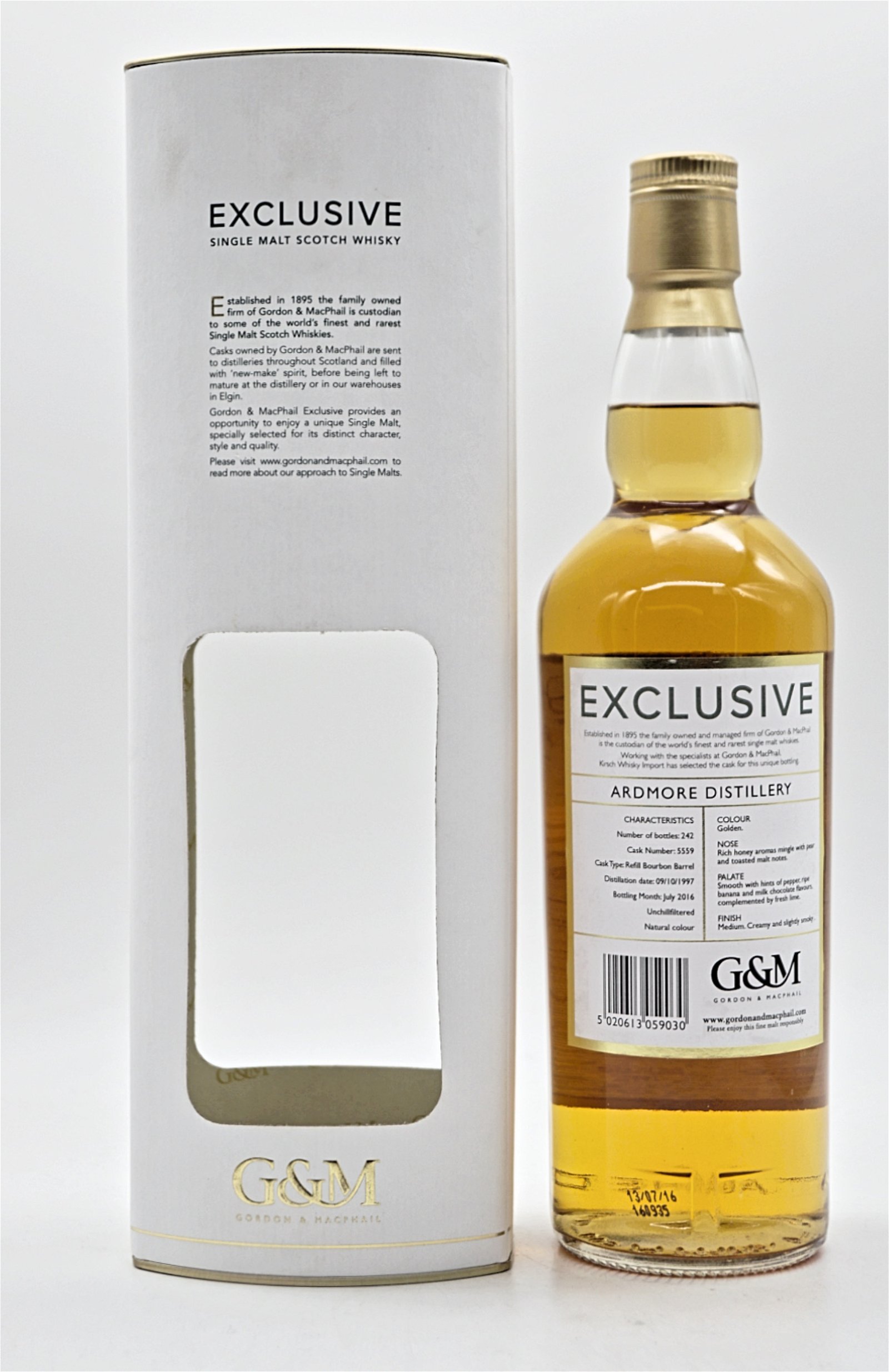 Gordon & MacPhail Ardmore Distillery Germany Exclusive Single Malt Scotch Whisky