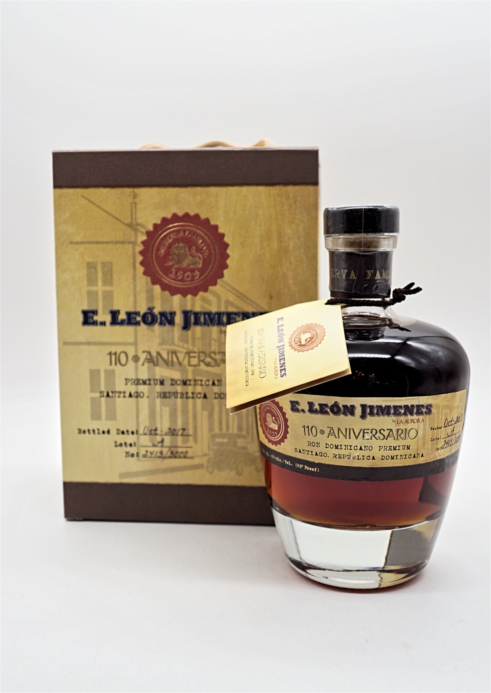 Leon Jimenes 110 Aniversario Dominican Premium Rum by La Aurora