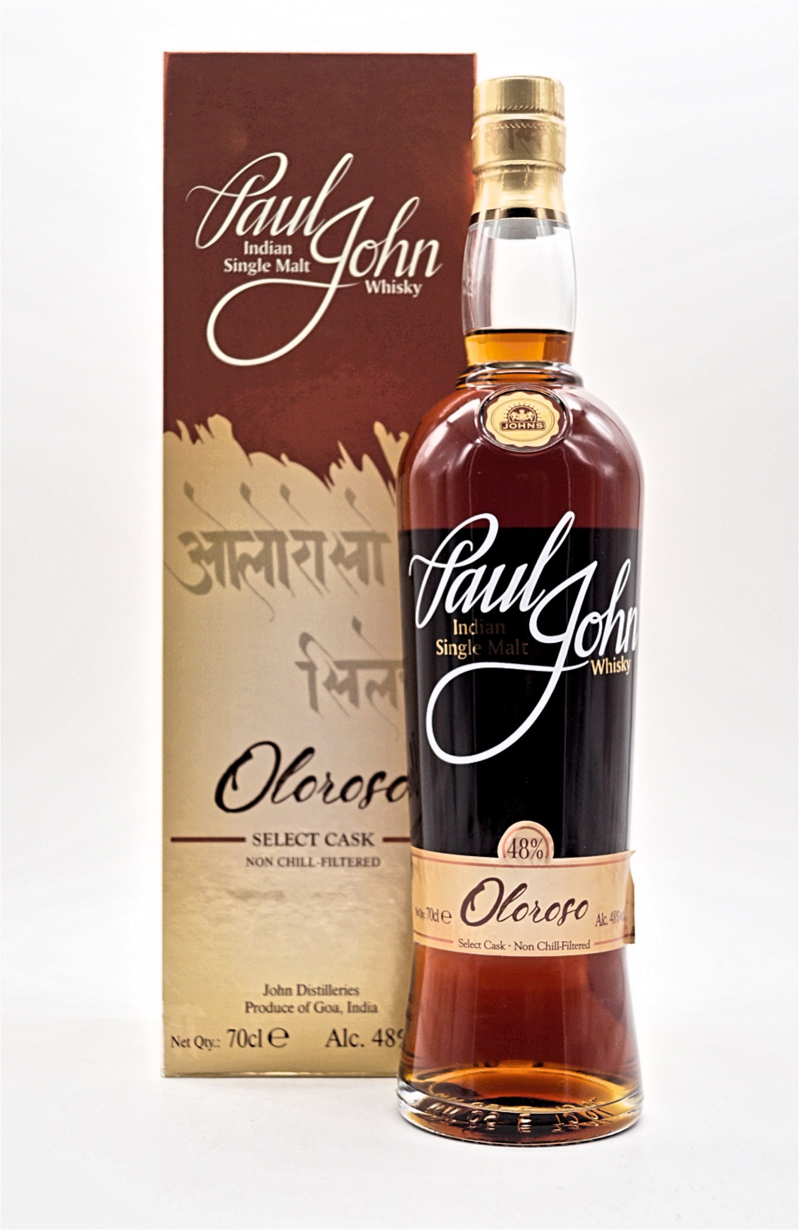 Paul John Oloroso Select Cask Batch 1 Indian Single Malt Whisky 