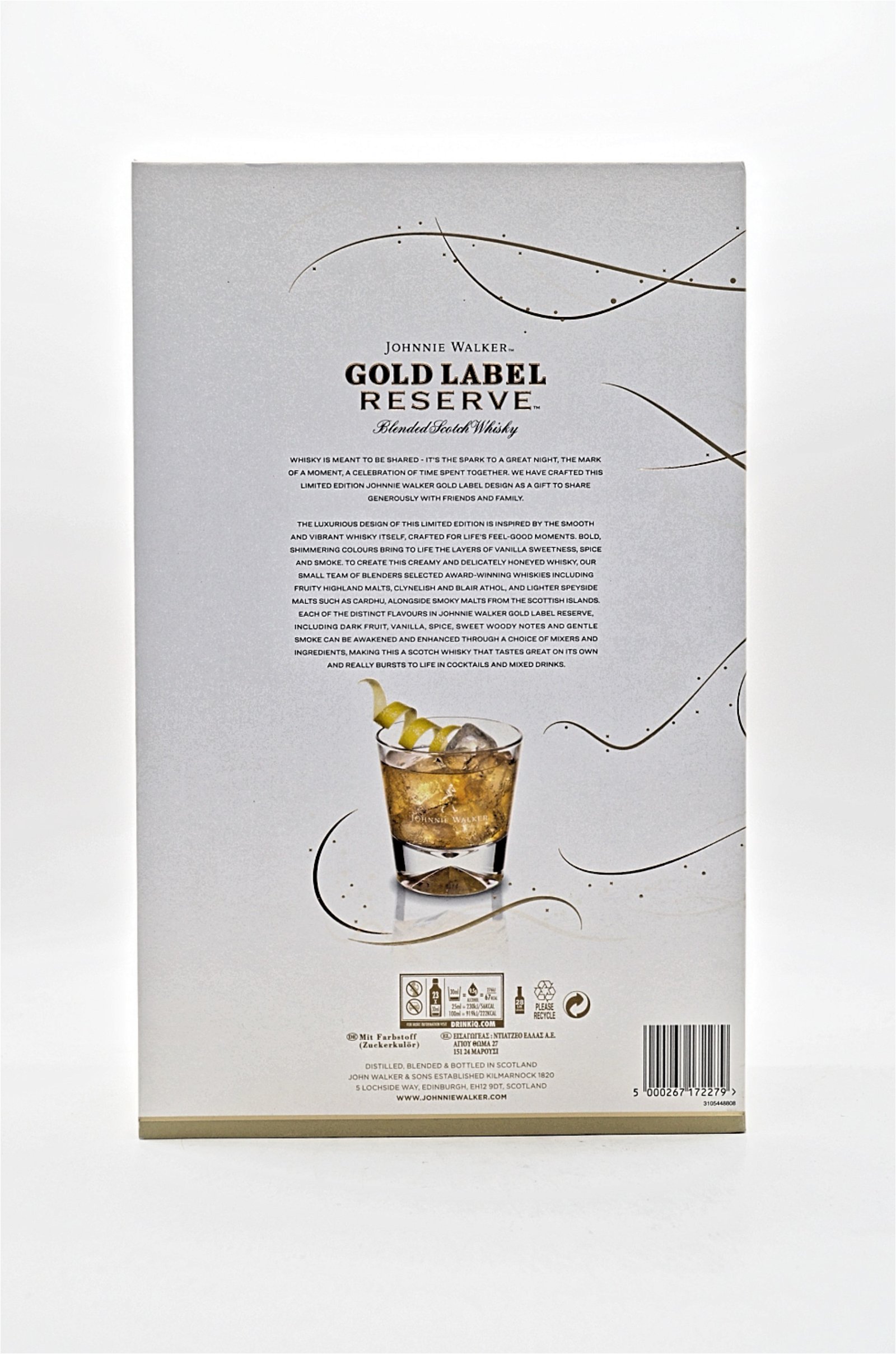 Johnnie Walker Gold Label Reserve Limited Edition Design Blended Scotch Whisky inkl. 2 Gläser