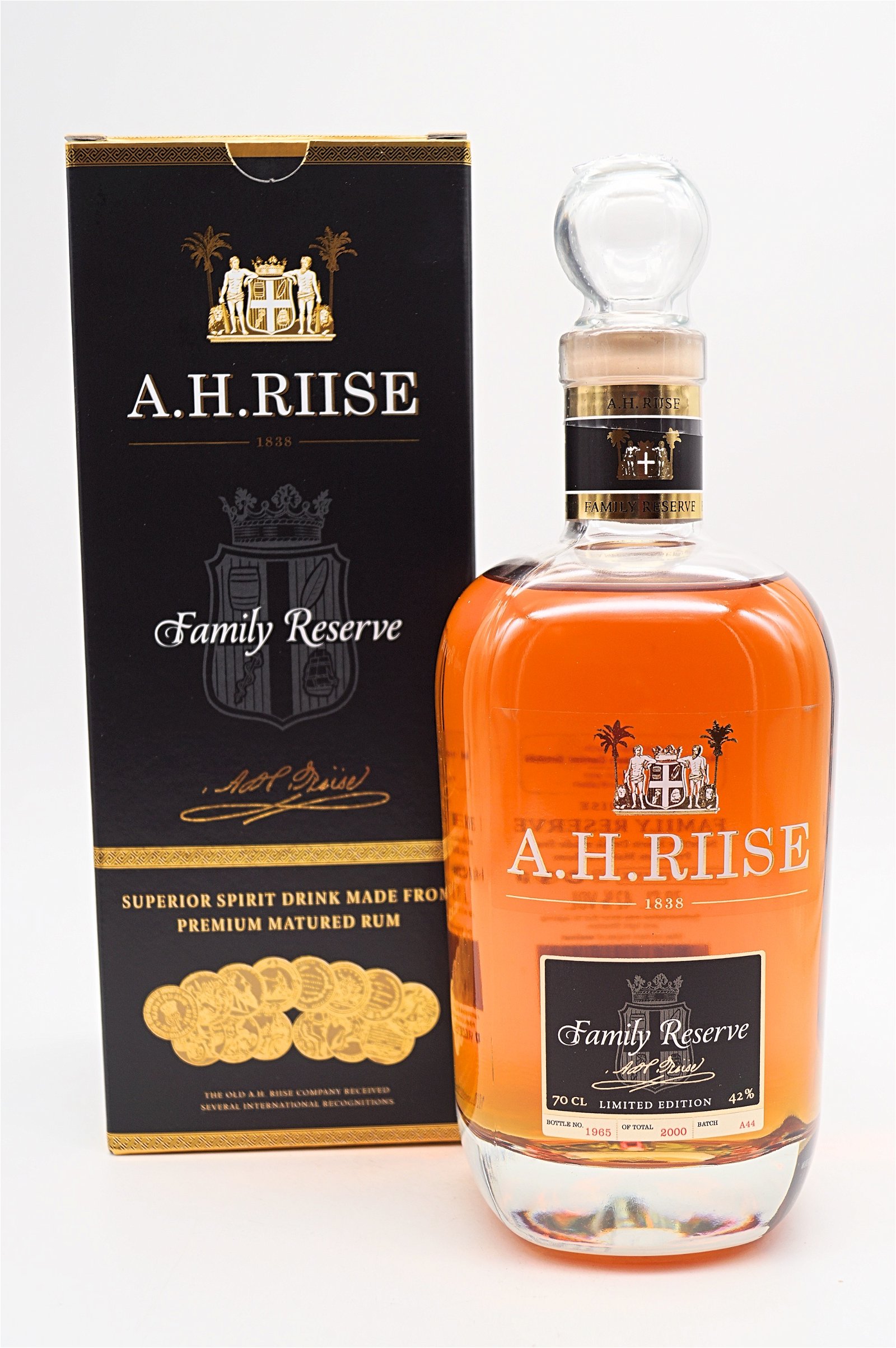 A.H. Riise Family Reserve Rum Solera 1838