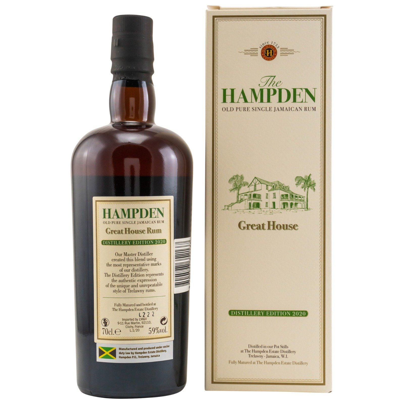 The Hampden Great House Distillery Edition 2020 Old Pure Single Jamaican Rum