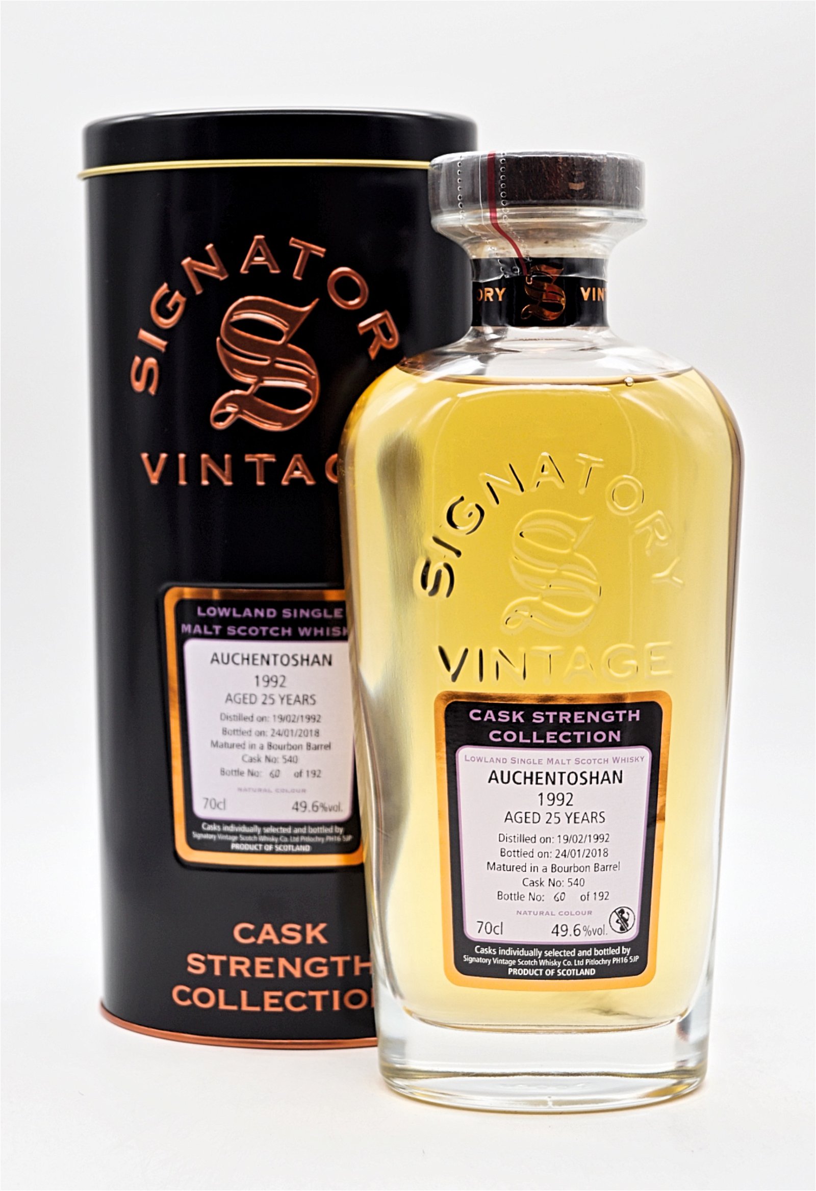 Signatory Vintage Cask Strength Collection Auchentoshan 25 Jahre 1992/2018 Cask 540 Lowland Single Malt Scotch Whisky