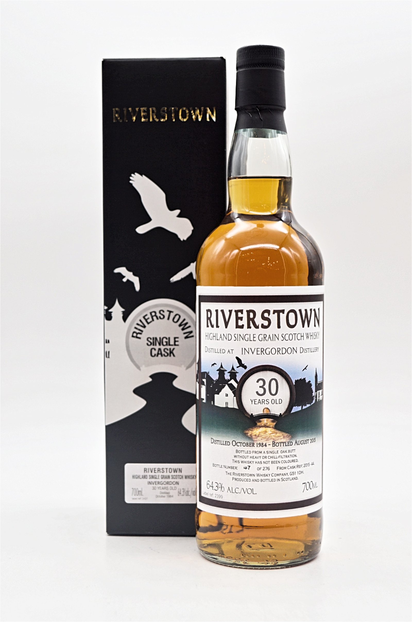 Riverstown 30 Jahre Invergordon Cask 2015-44 Highland Single Grain Scotch Whisky