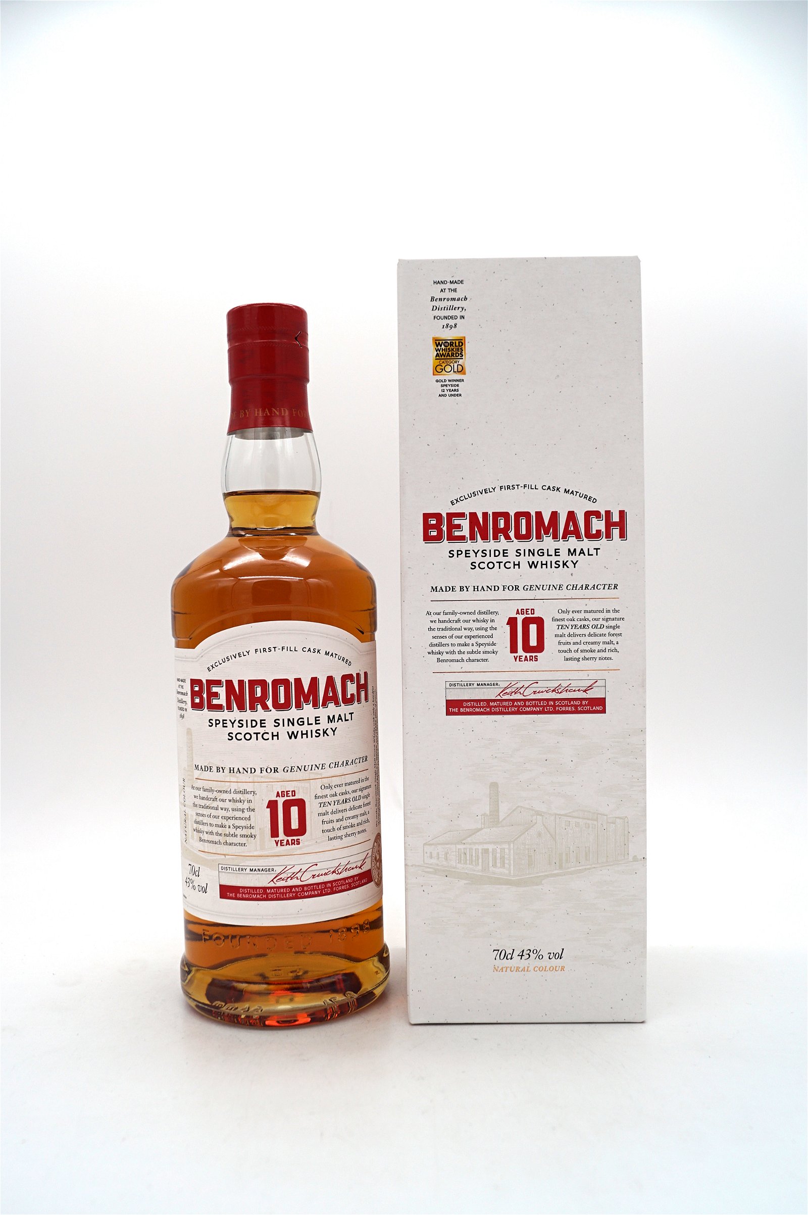 Benromach 10 Jahre Single Malt Scotch Whisky NEU