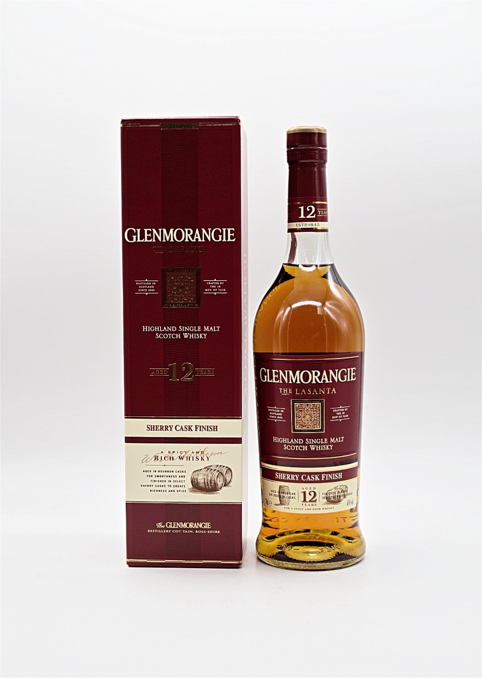 Glenmorangie 12 Jahre The Lasanta Sherry Cask Finish Highland Single Malt Scotch Whisky