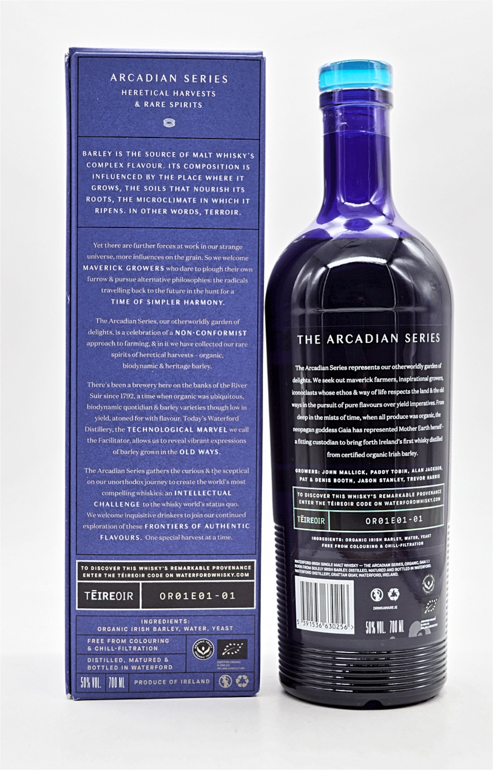 Waterford Organic Gaia 1.1. Arcadian Series Irish Single Malt Whisky