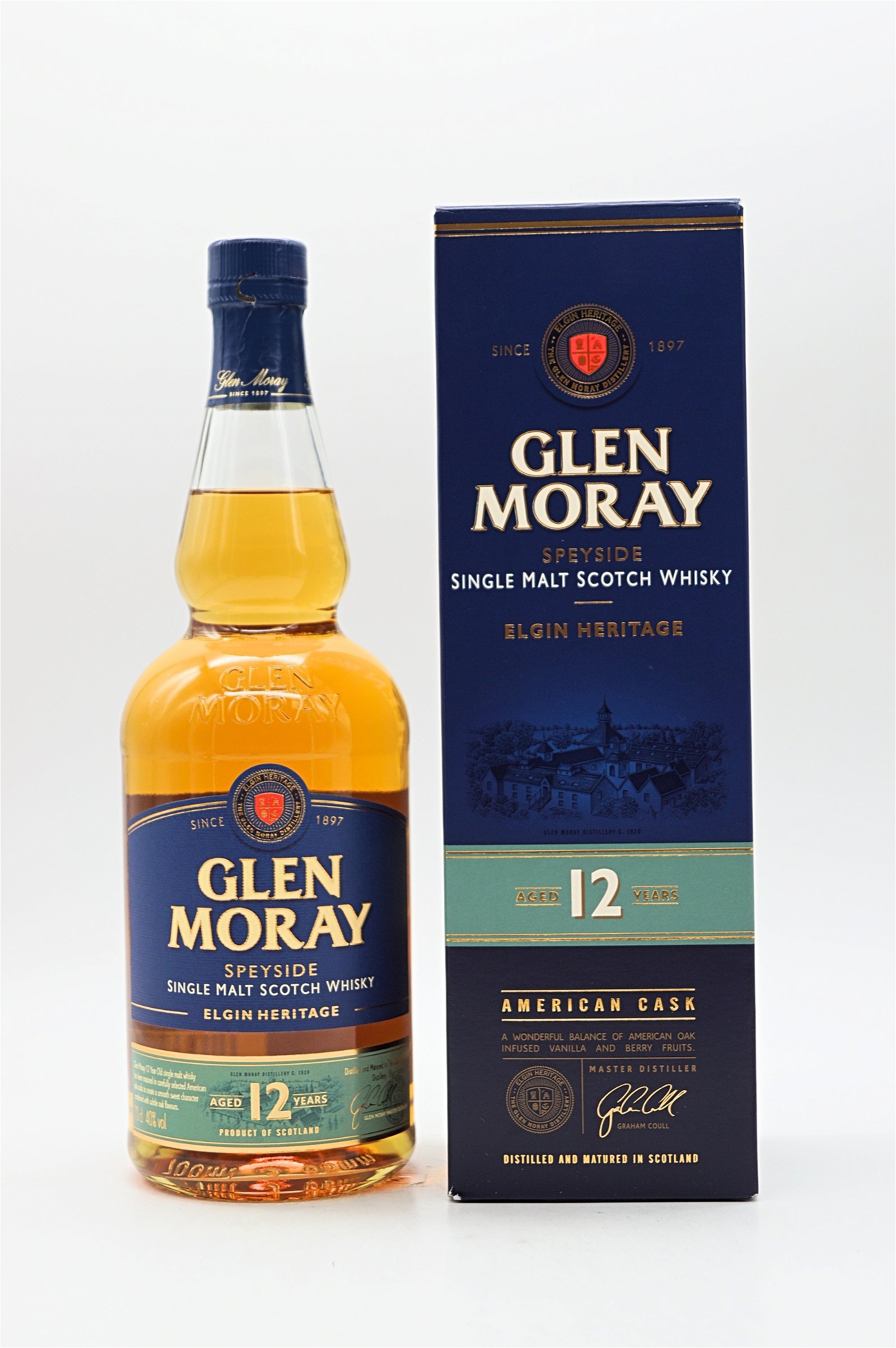 Glen Moray 12 Jahre Elgin Heritage American Cask Single Malt Scotch Whisky
