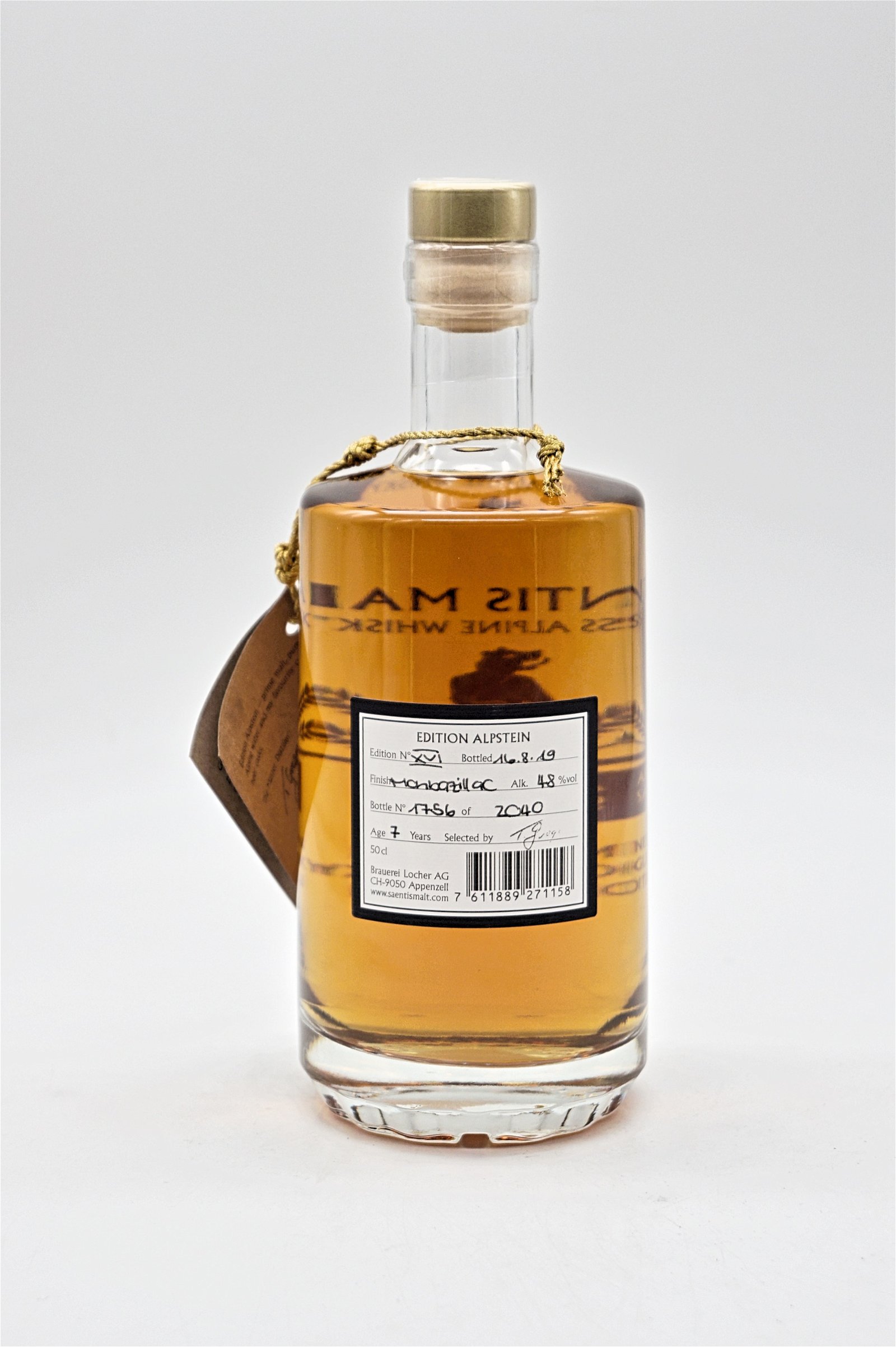 Säntis Malt Finest Selection Edition Alpstein No 16 Single Malt Whisky