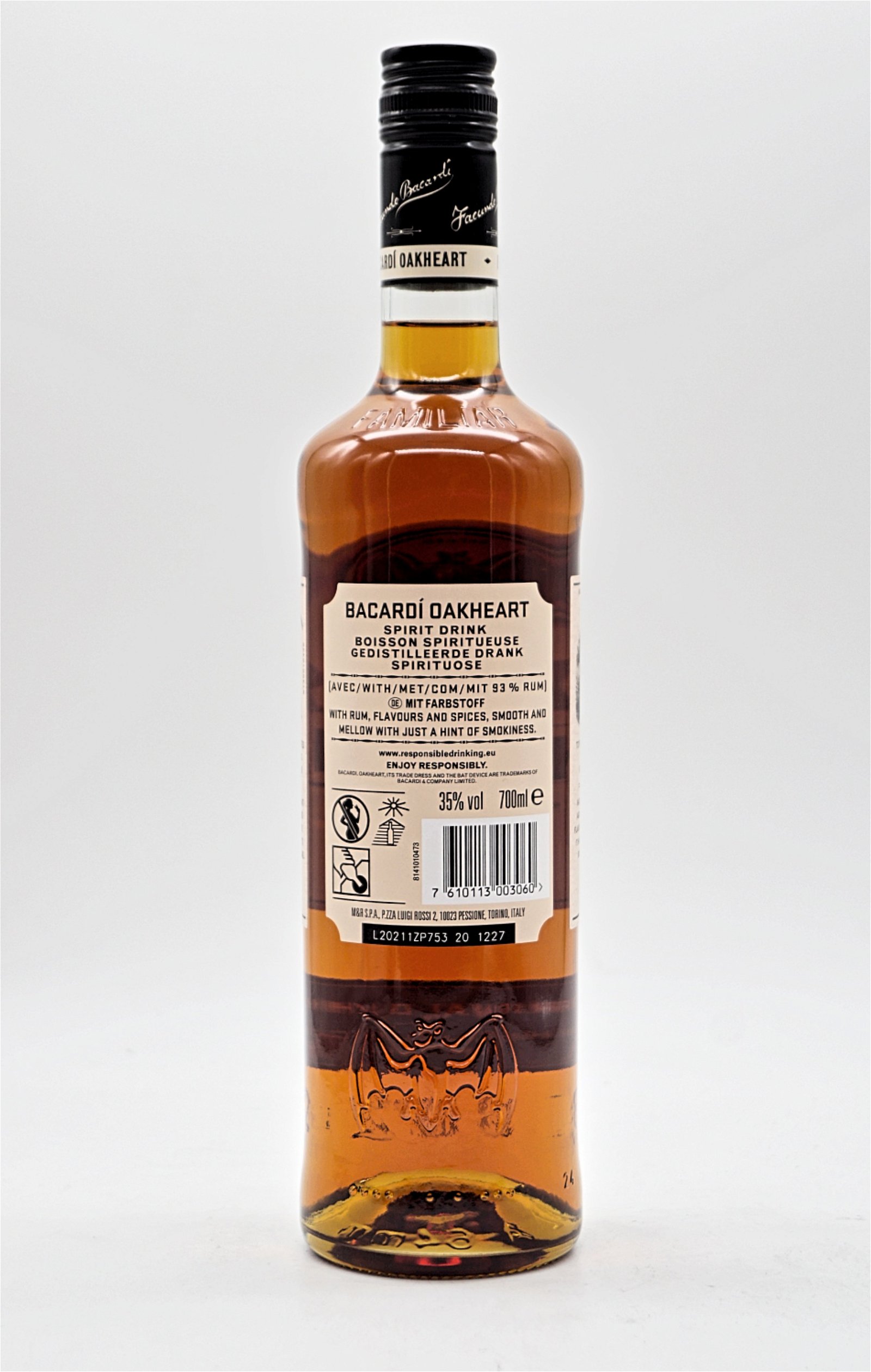 Bacardi Oakheart Spiced Rum - neues Etikett