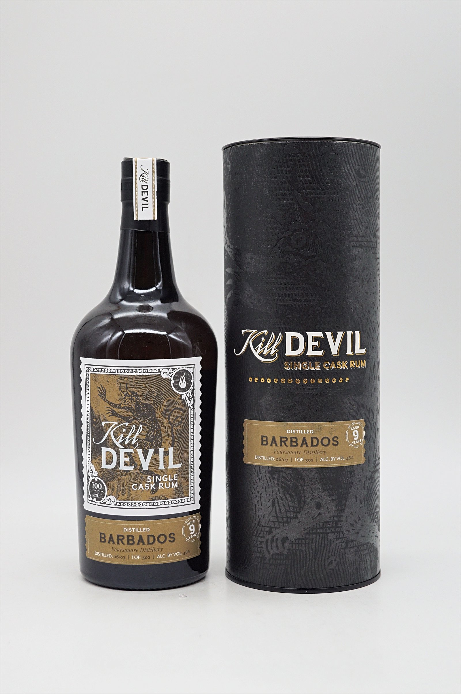 Kill Devil Rum Barbados 9 Jahre Foursquare Distillery 302 Fl.