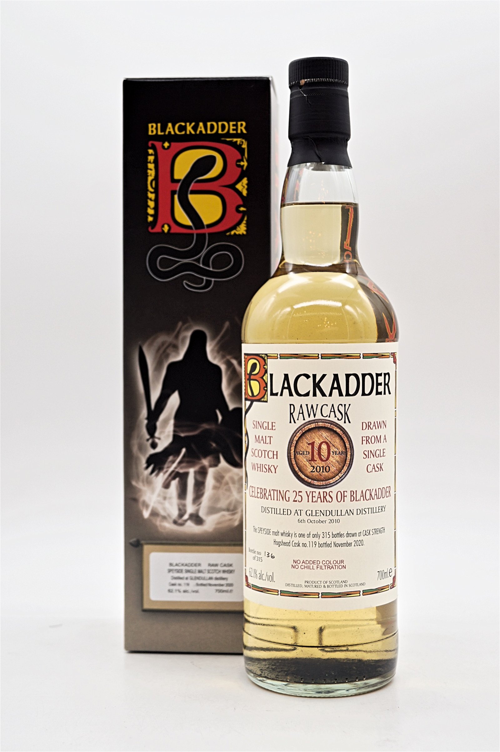 Blackadder 10 Jahre Glendullan Raw Cask No 119 Speyside Single Malt Scotch Whisky