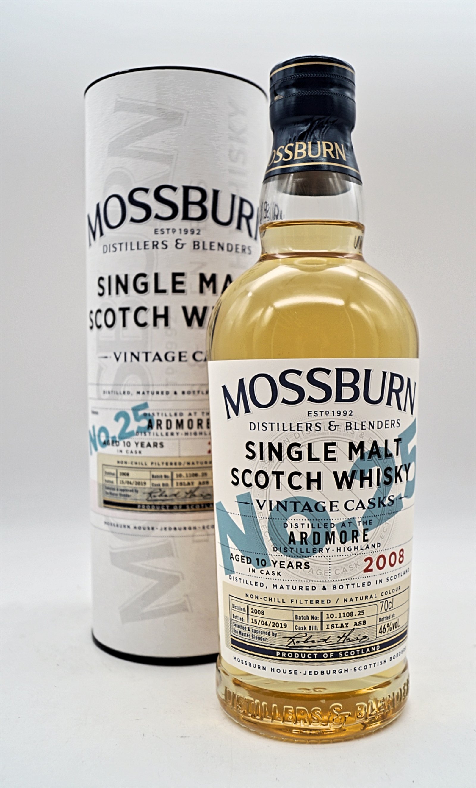 Mossburn 10 Jahre Ardmore Cask Nr 25 Single Malt Scotch Whisky-