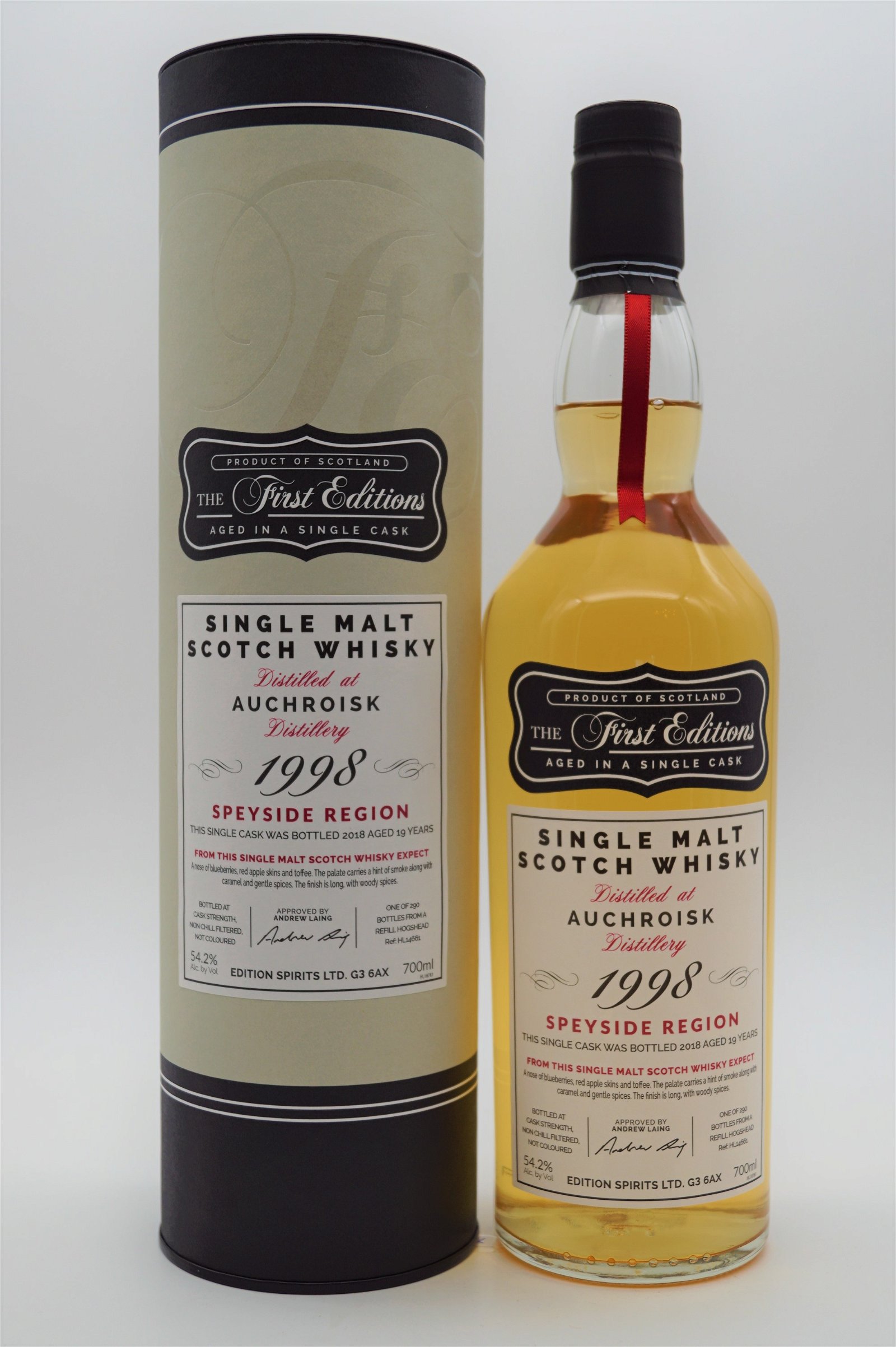 The First Editions Auchroisk 19 Jahre 1998/2018 290 Fl. Single Malt Whisky