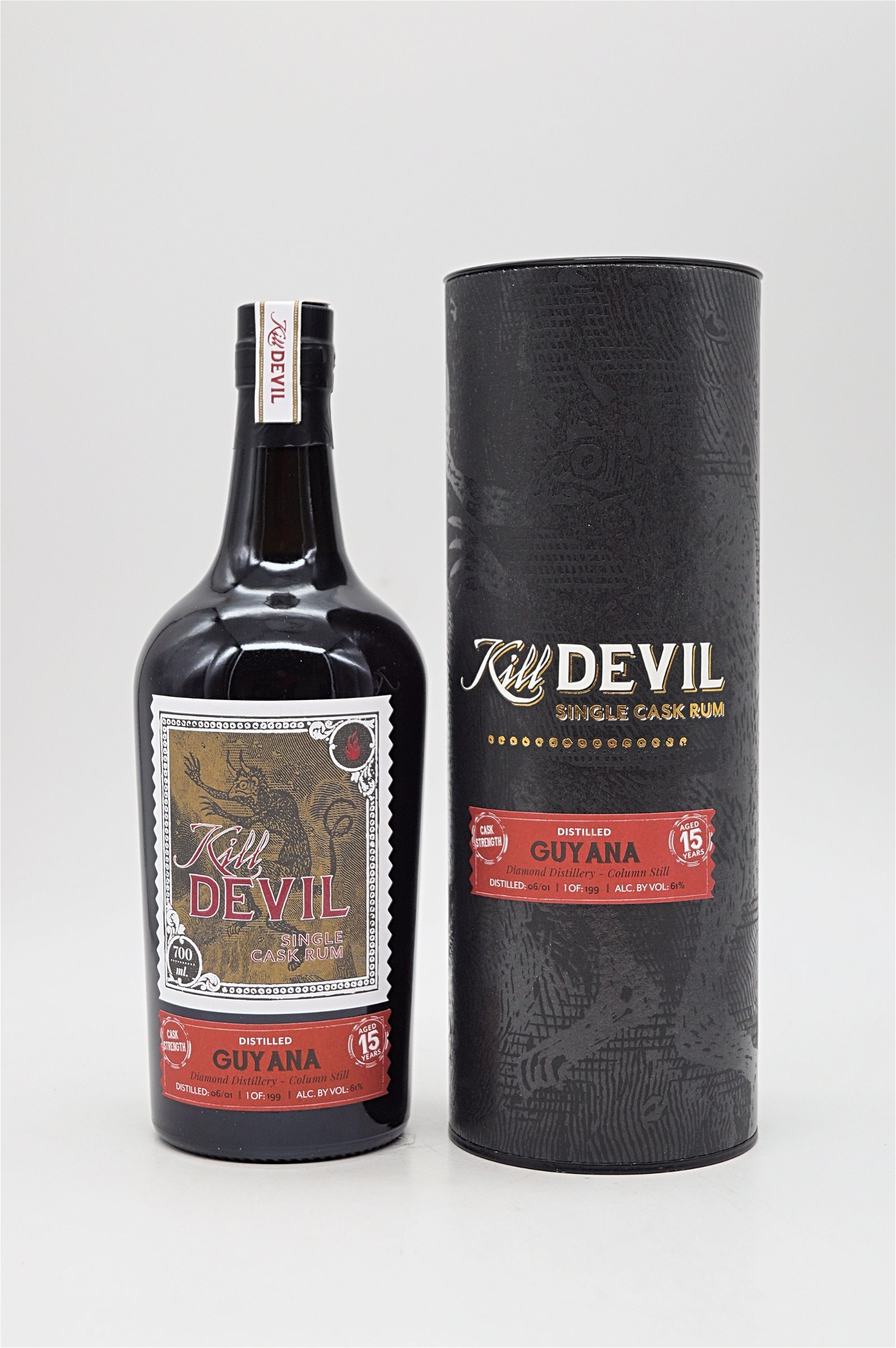 Kill Devil Rum Guyana 15 Jahre Diamond Distillery Cask Strength 199 Fl.