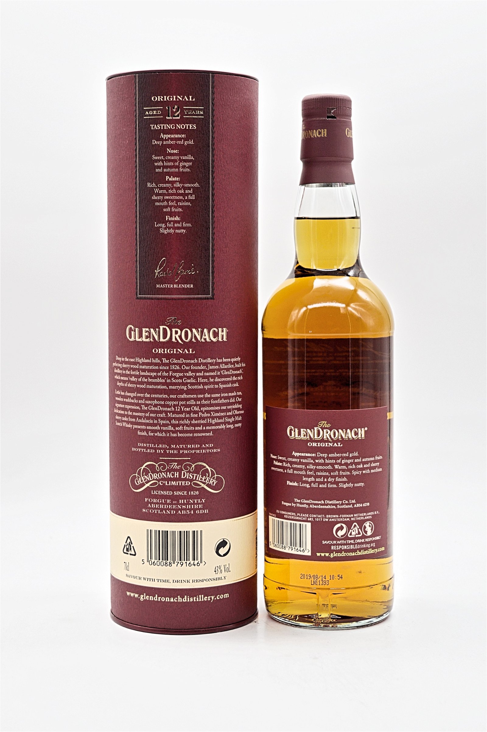 Glendronach 12 Jahre Highland Single Malt Scotch Whisky 